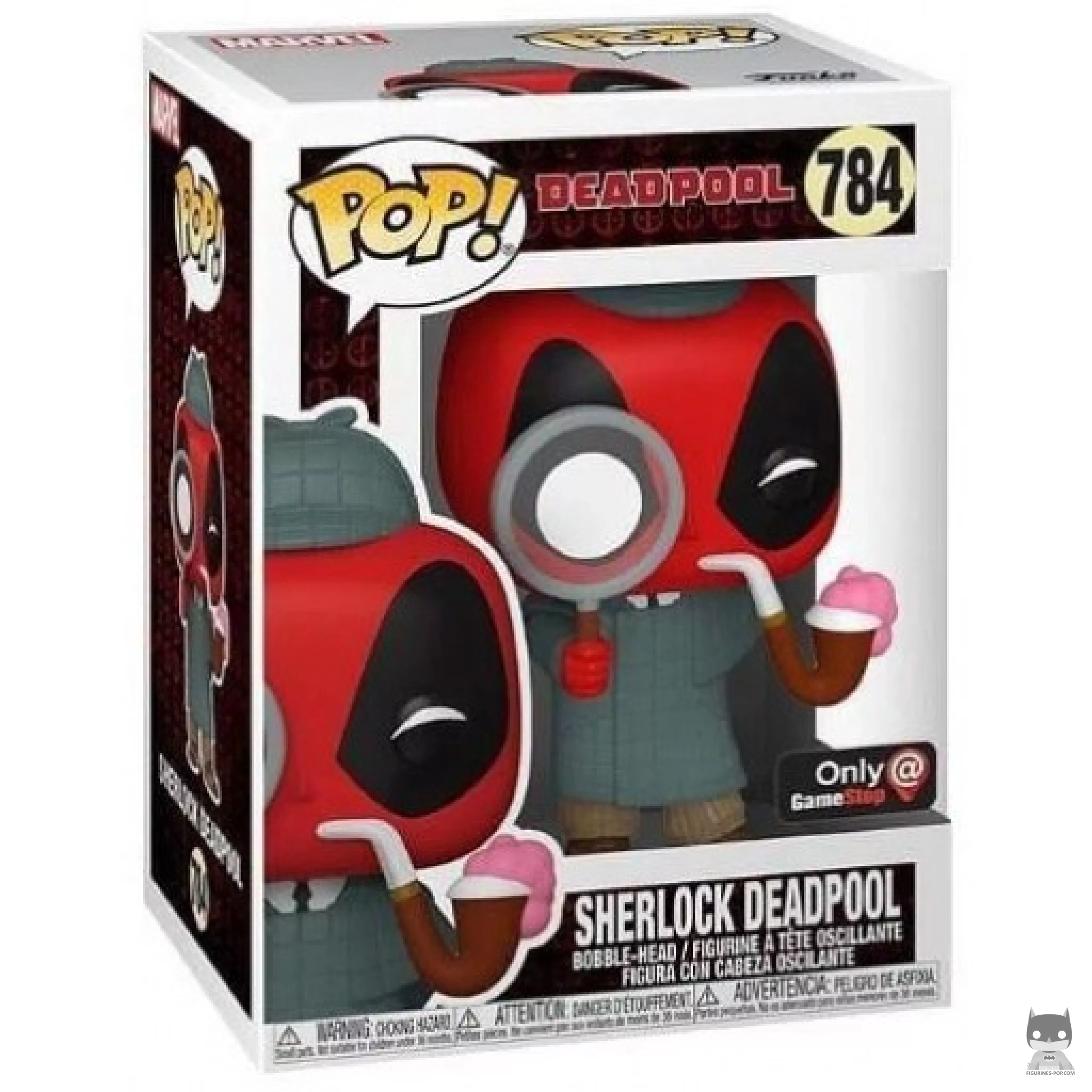 Figurine Funko POP Sherlock Deadpool avec boîte