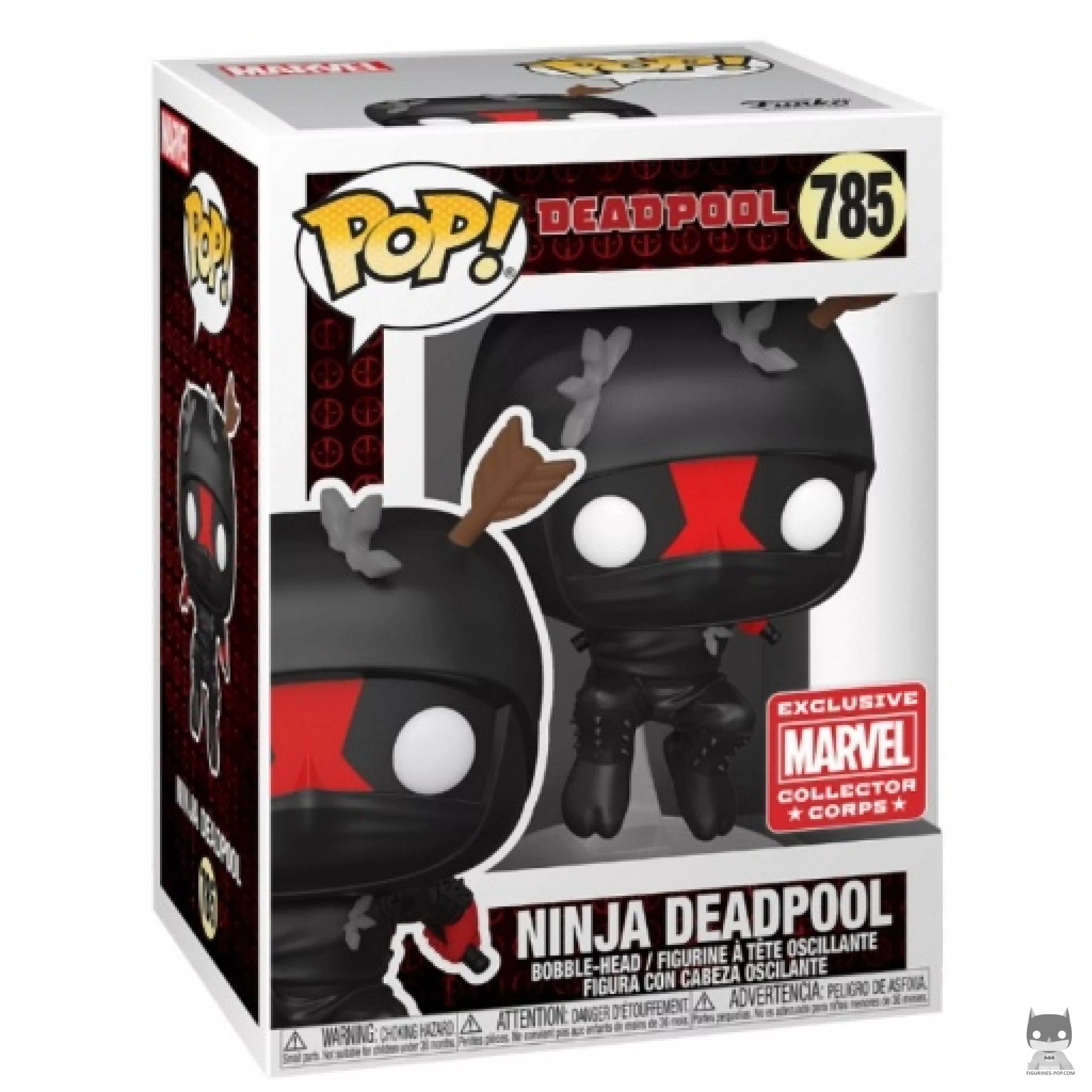 Figurine Funko POP Deadpool Ninja avec boîte