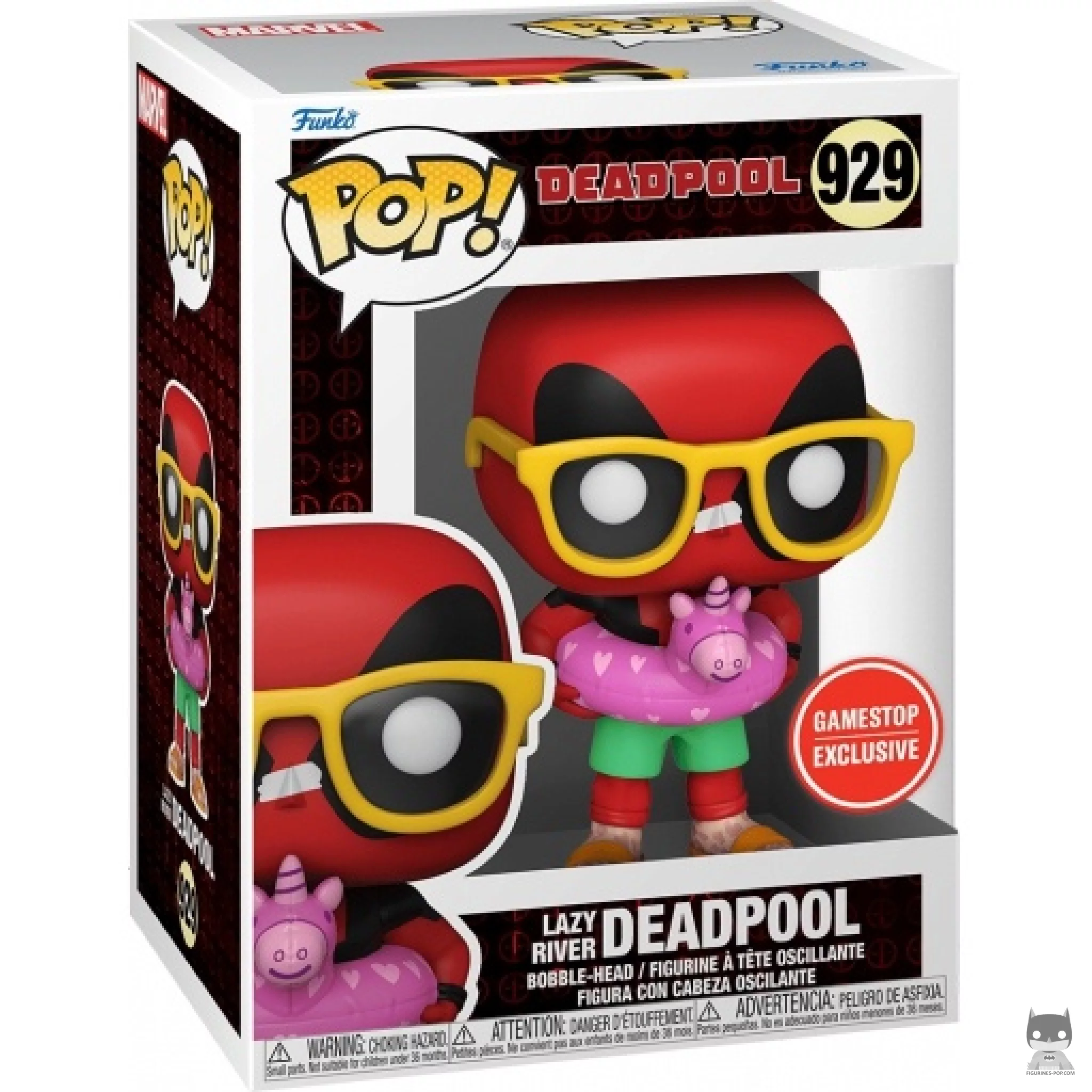 Figurine Funko POP Deadpool Lazy River avec boîte