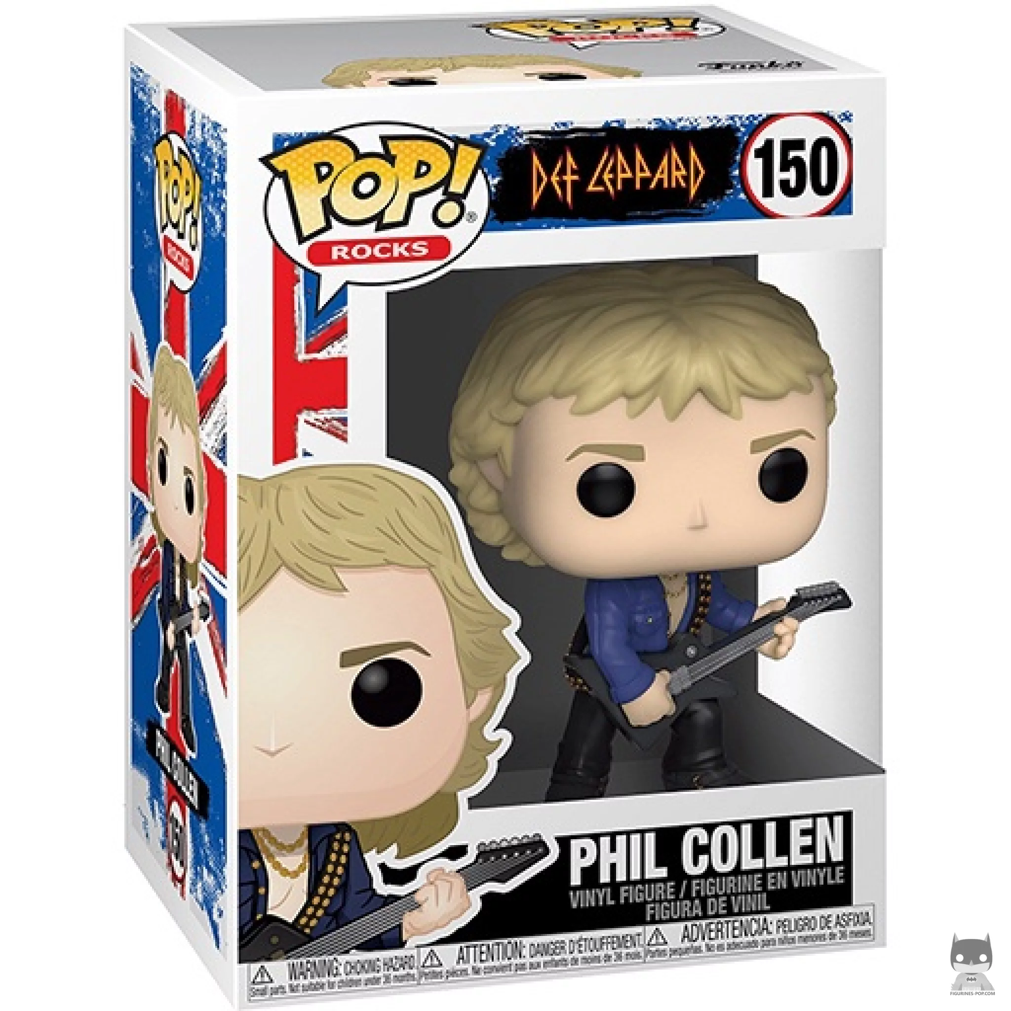 Figurine Funko POP Phil Collen avec boîte