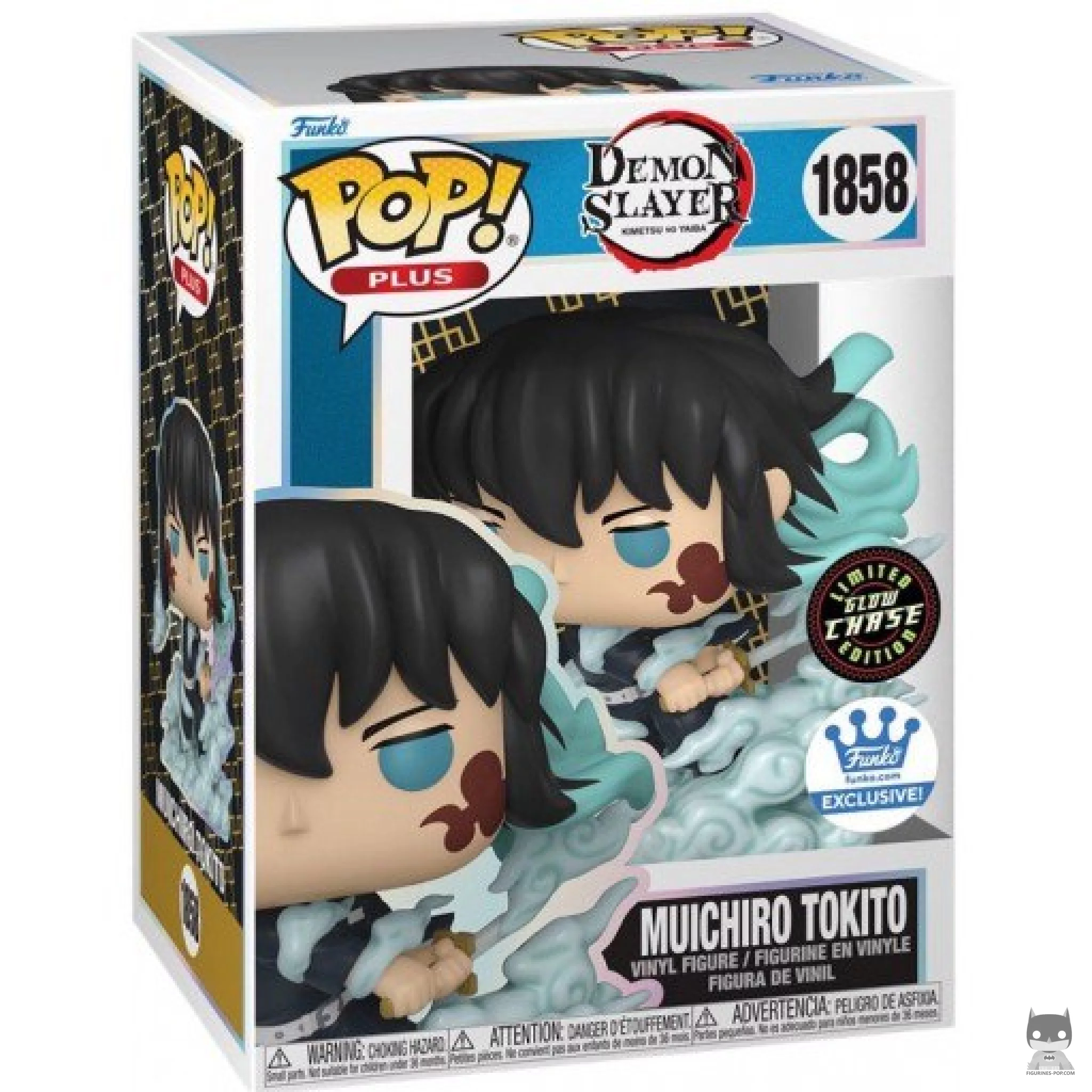 Figurine Funko POP Muichiro Tokito (Chase & Glow in the Dark) avec boîte
