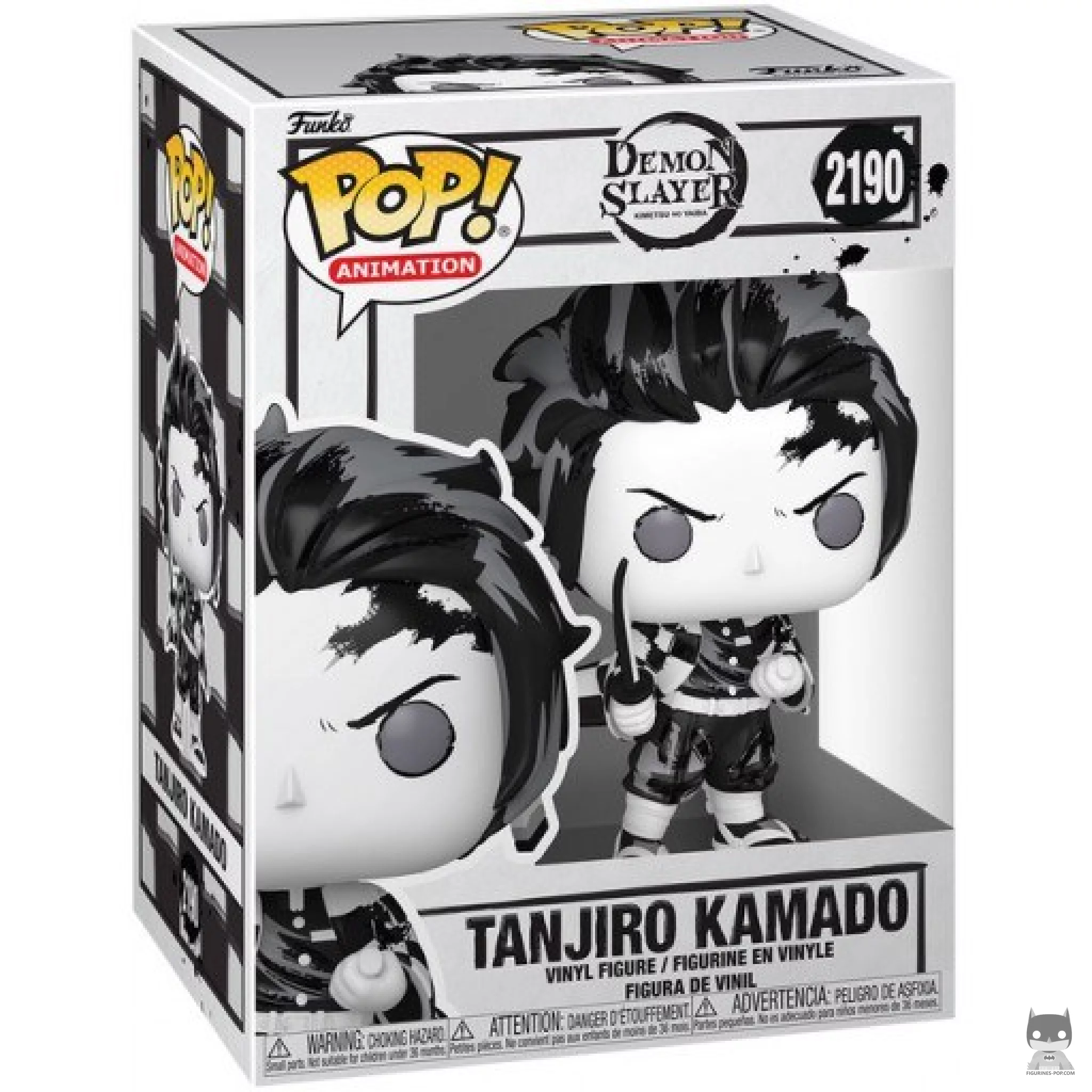 Figurine Funko POP Tanjiro Kamado (Sumi-Ink) avec boîte