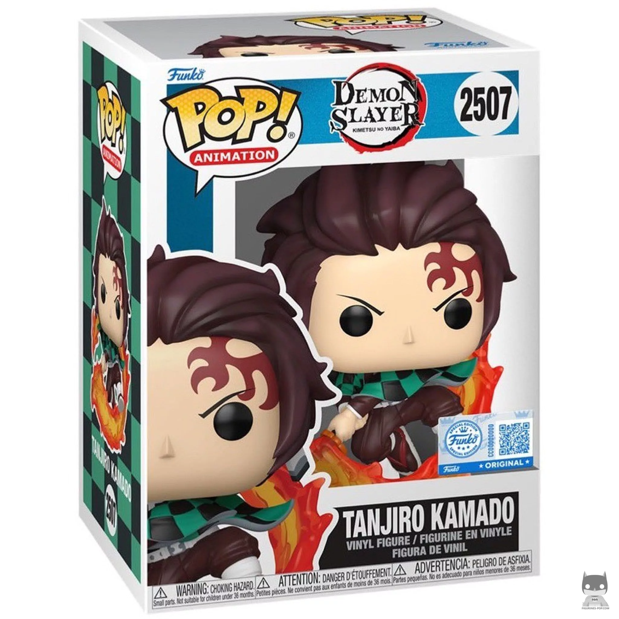 Figurine Funko POP Tanjiro Kamado avec boîte