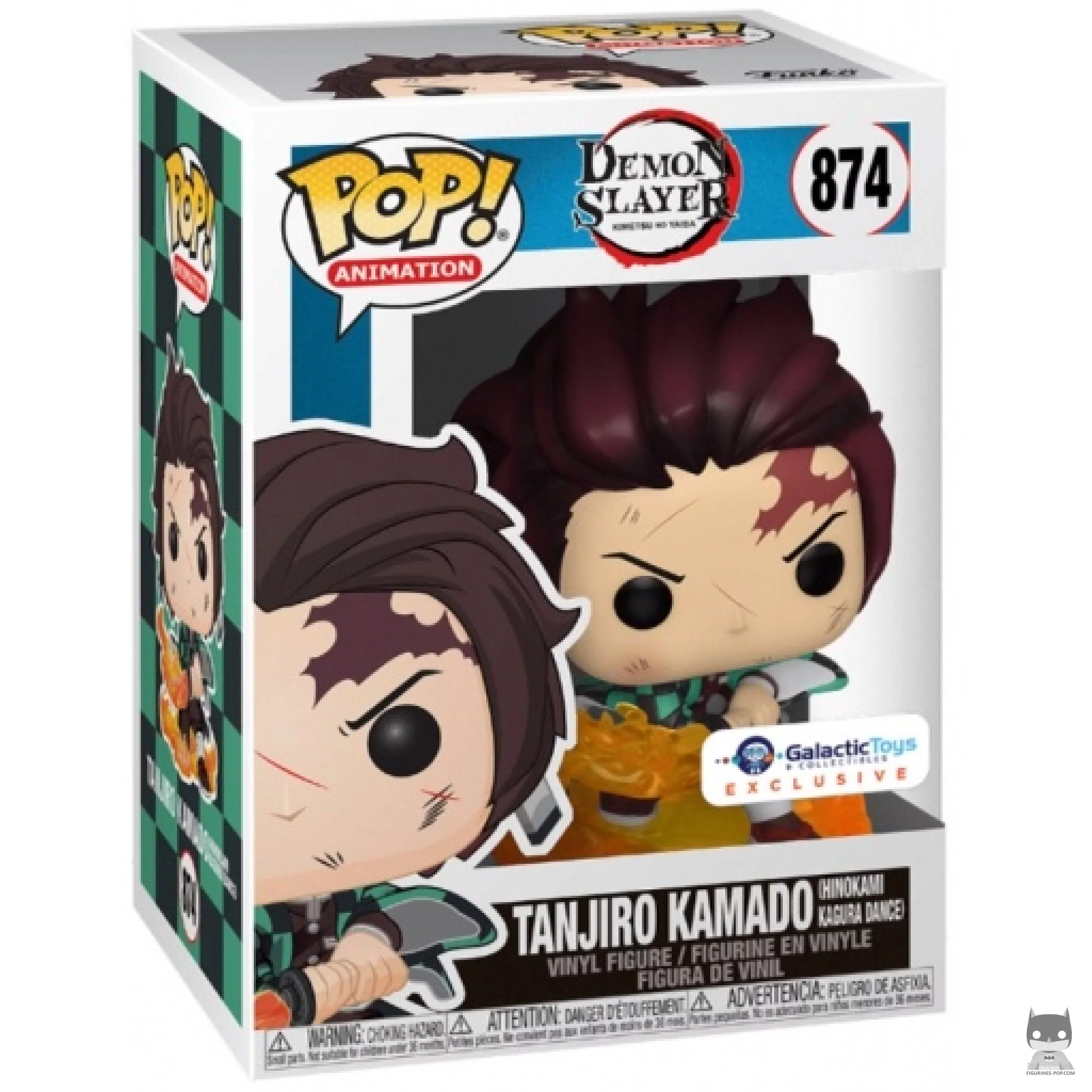 Figurine Funko POP Tanjiro Kamado (Hinokami Kagura Dance) avec boîte
