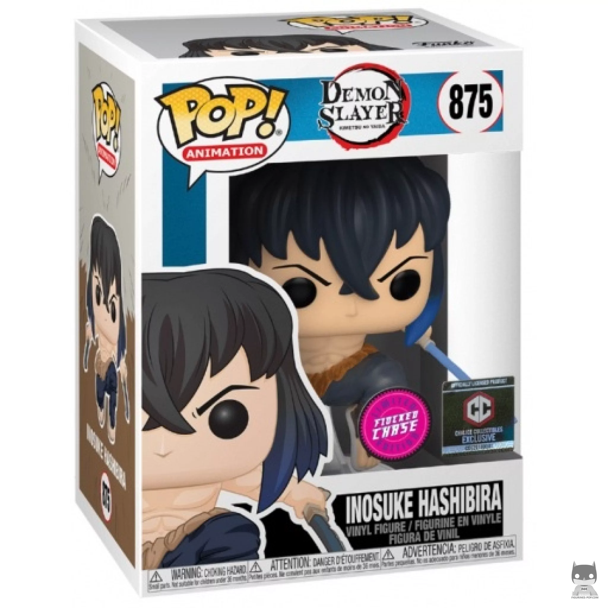 Figurine Funko POP Inosuke Hashibira (Flocked) (Chase) avec boîte