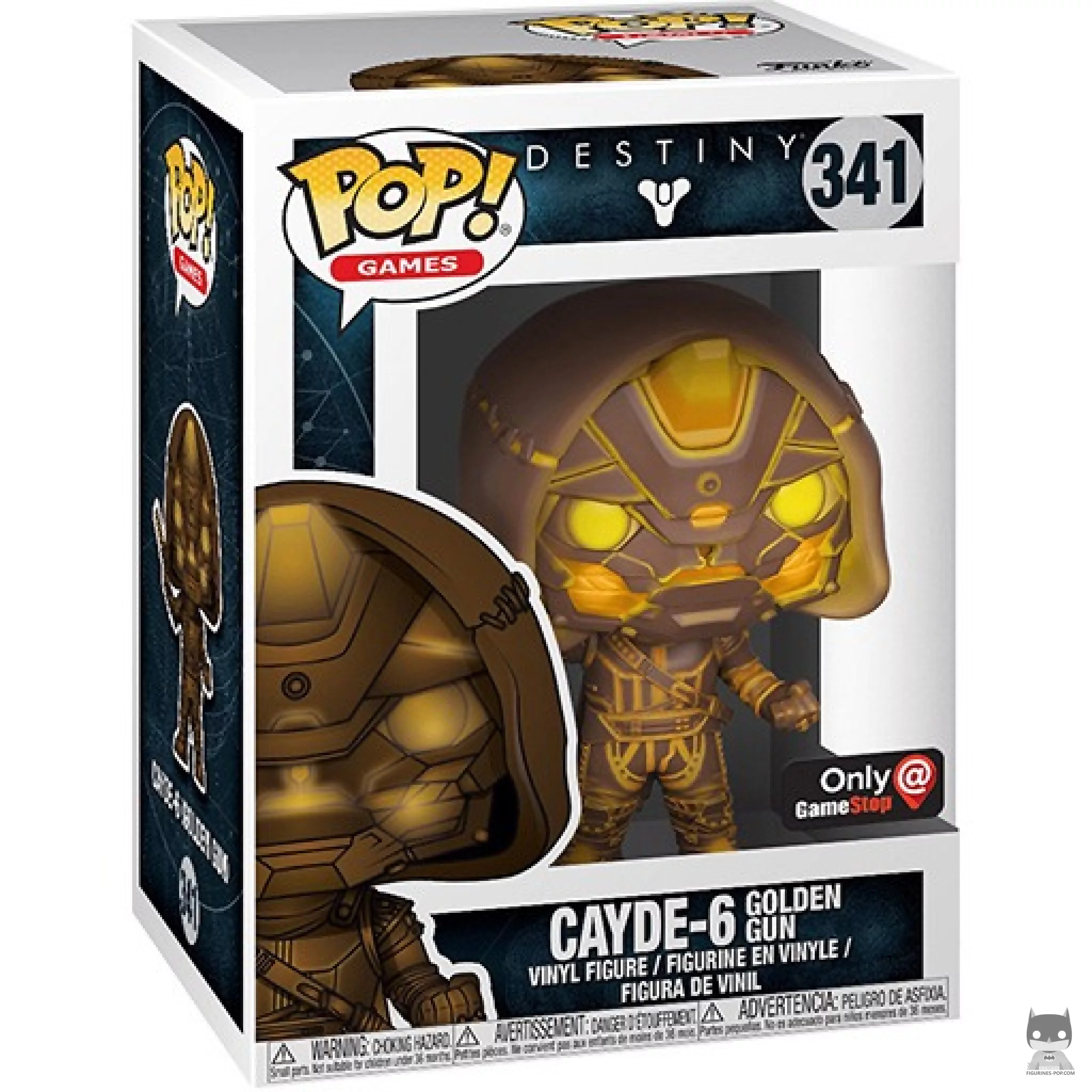 Figurine Funko POP Cayde-6 avec Pistolet Doré (Or) avec boîte