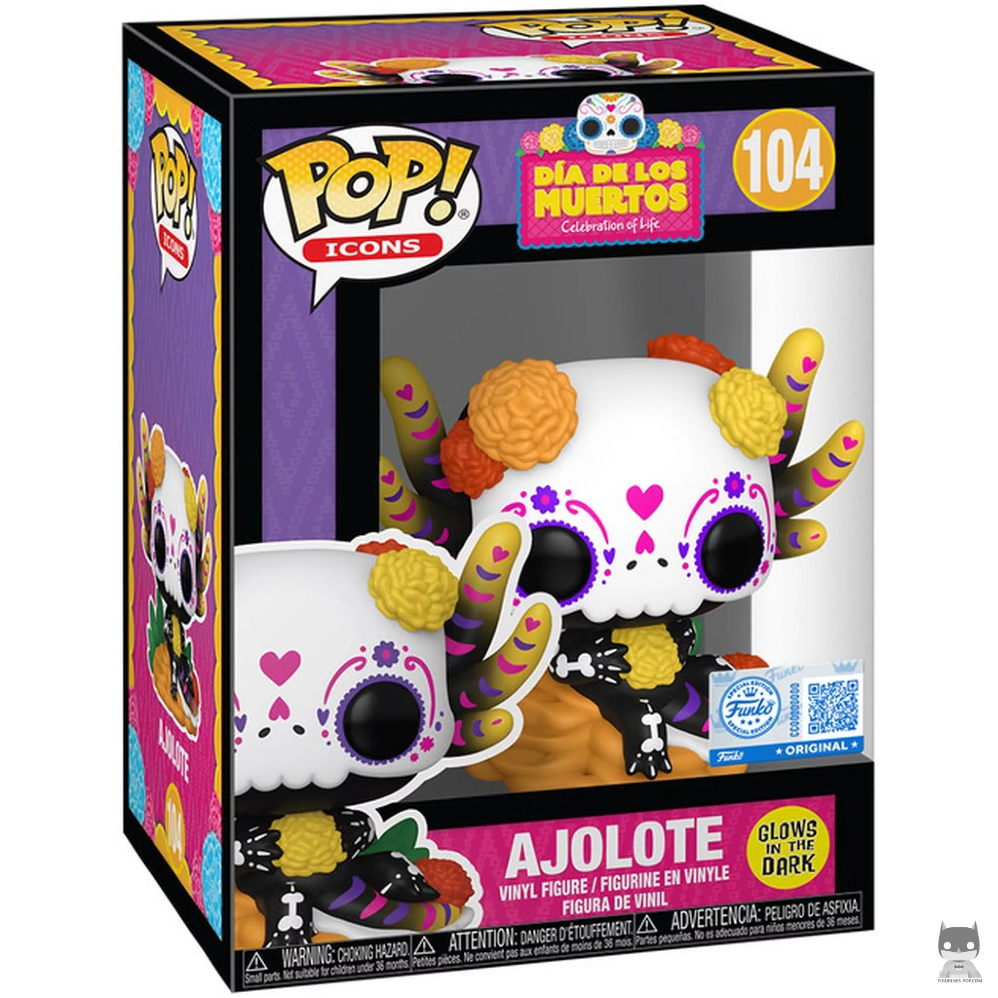 Figurine Funko POP Ajolote (Glow in the Dark) avec boîte