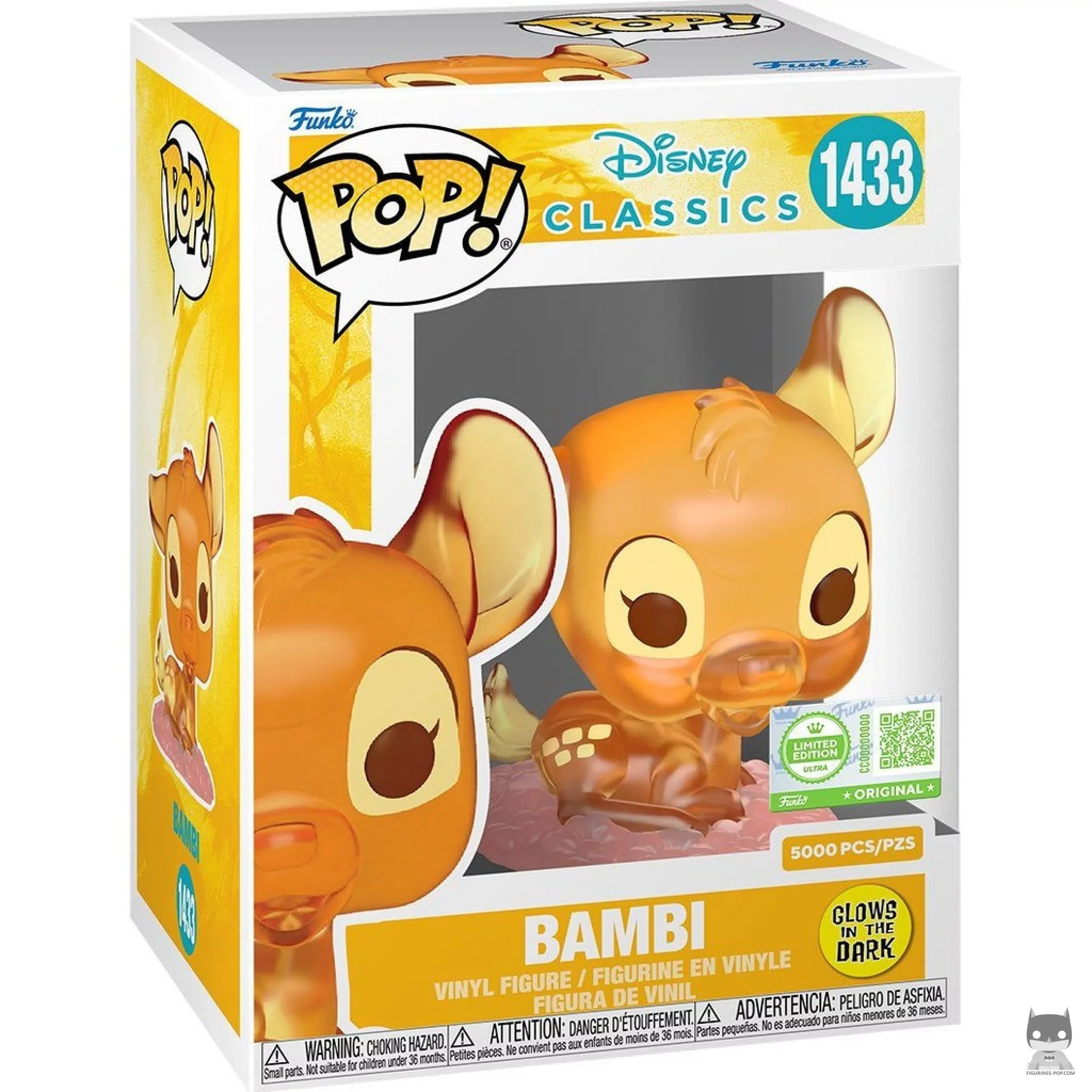 Figurine Funko POP Bambi (Translucide & Glow in the Dark) avec boîte