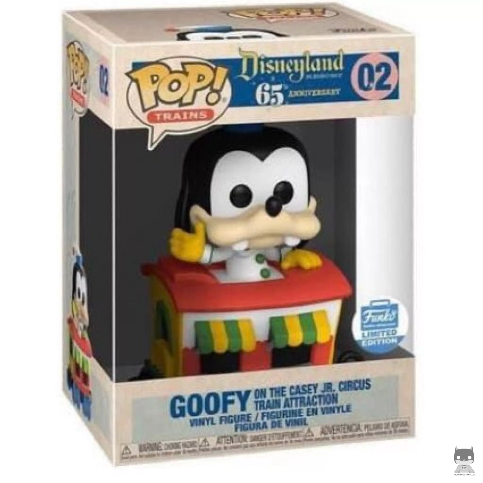 Figurine Funko POP Dingo dans le train du Cirque Casey Jr. avec boîte