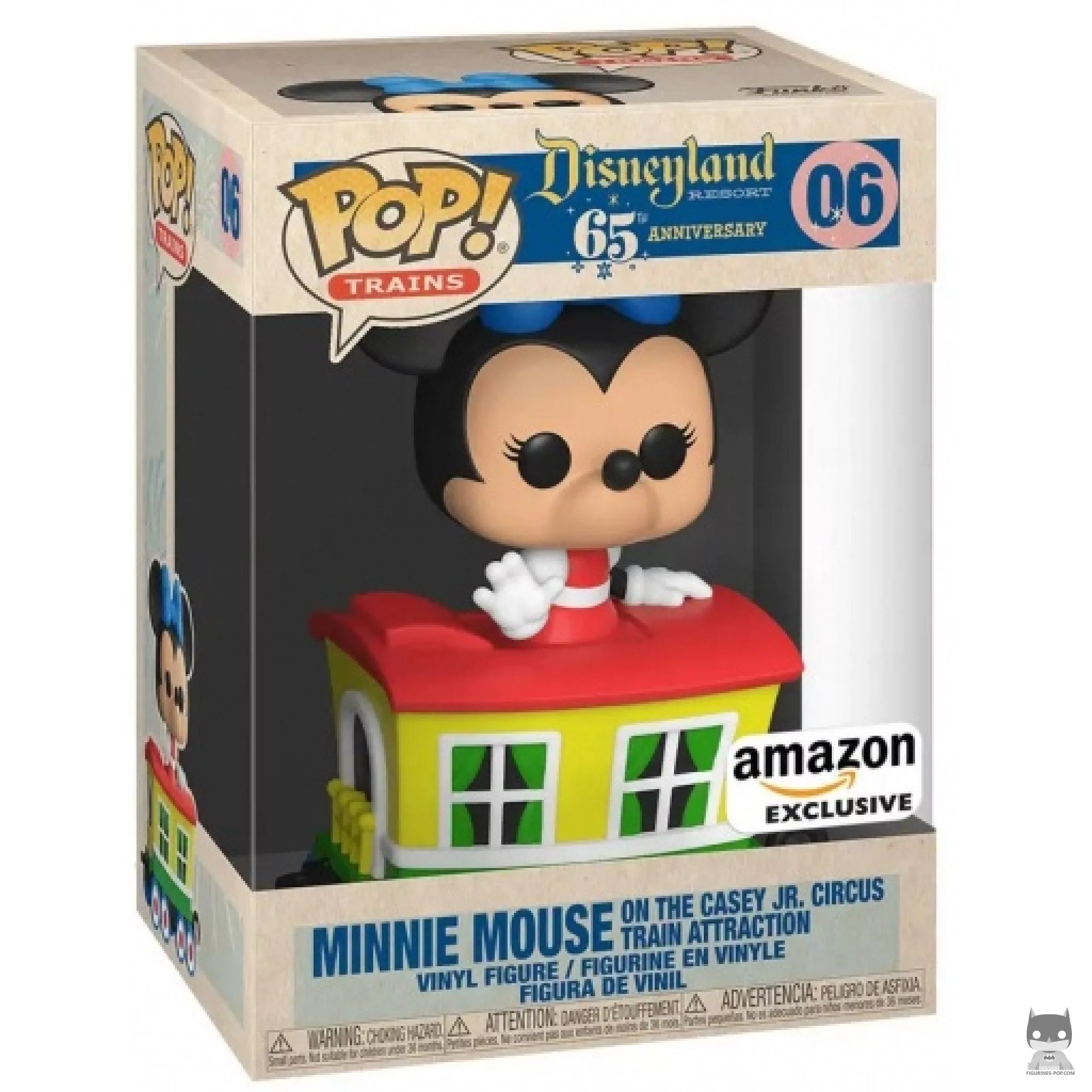 Figurine Funko POP Minnie Mouse dans le train du Cirque Casey Jr. avec boîte
