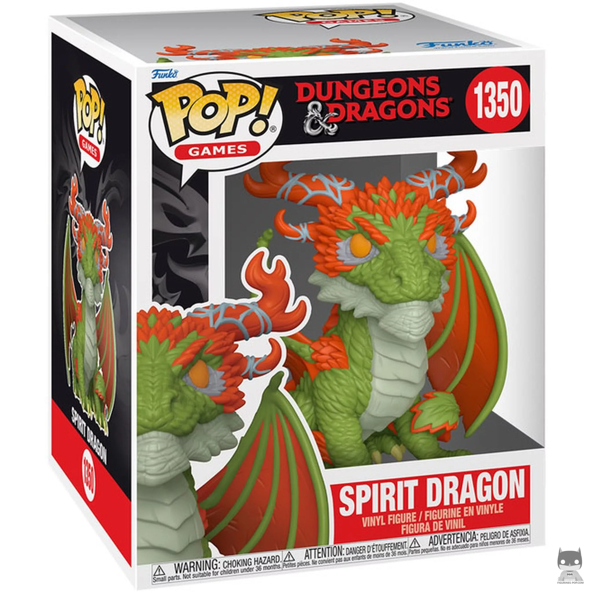 Figurine Funko POP Dragon vert (Supersized) avec boîte