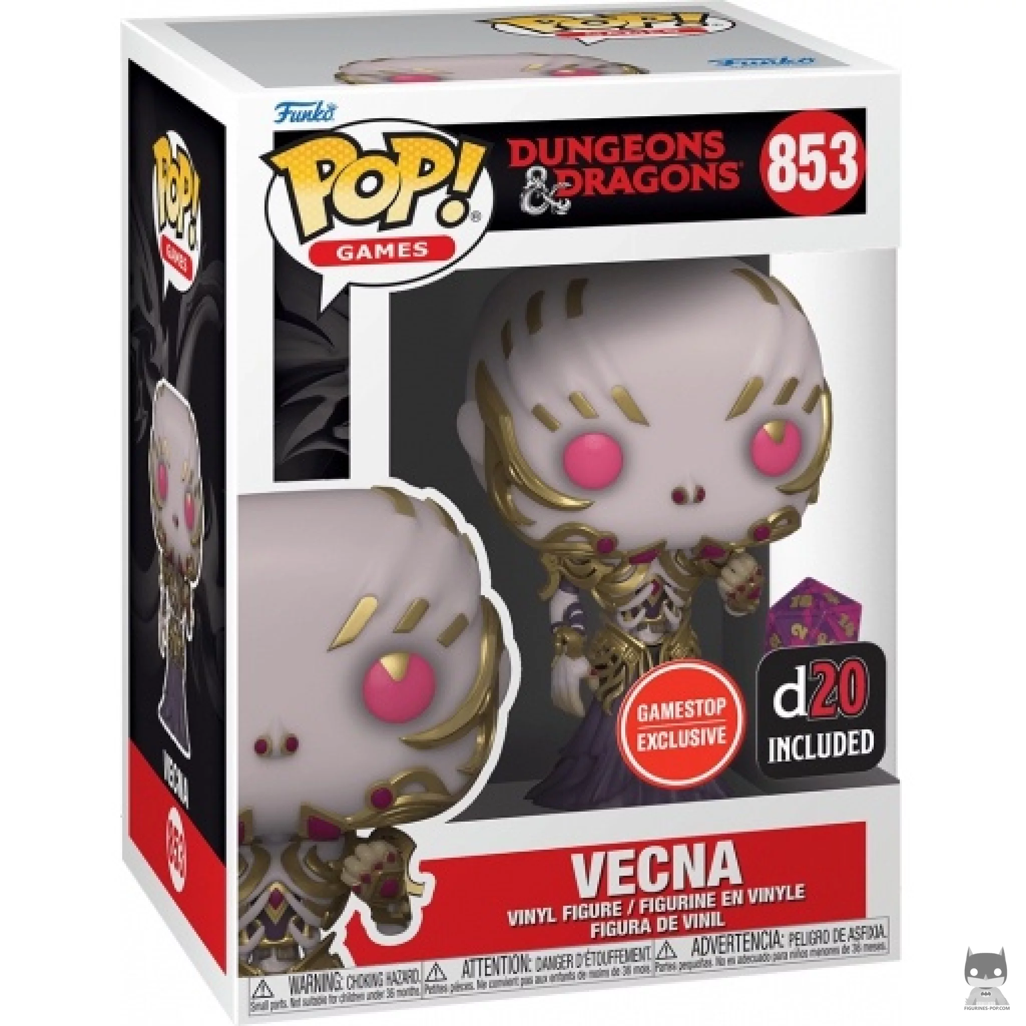 Figurine Funko POP Vecna avec D20 (Metallic) avec boîte