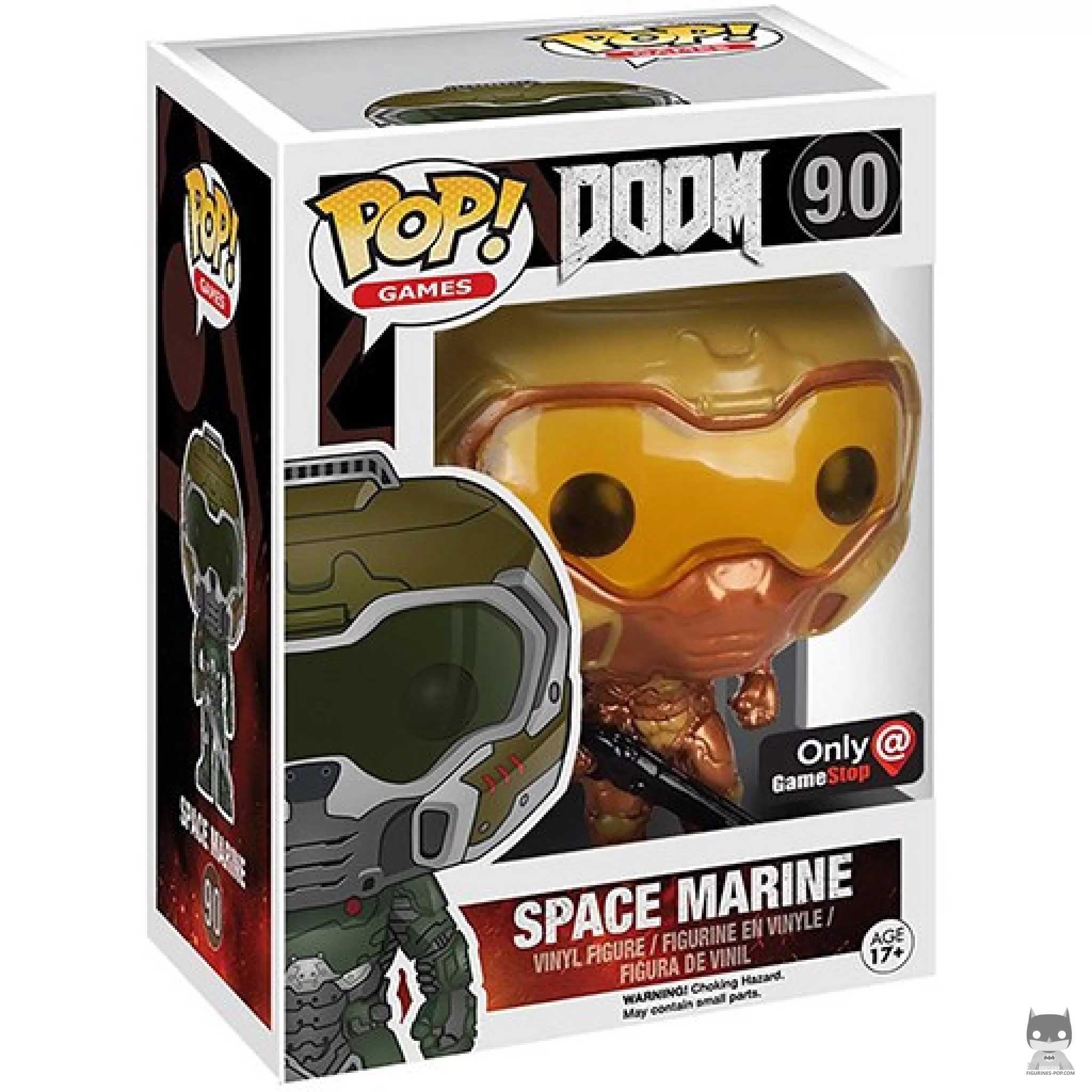 Figurine Funko POP Space Marine (Or) avec boîte