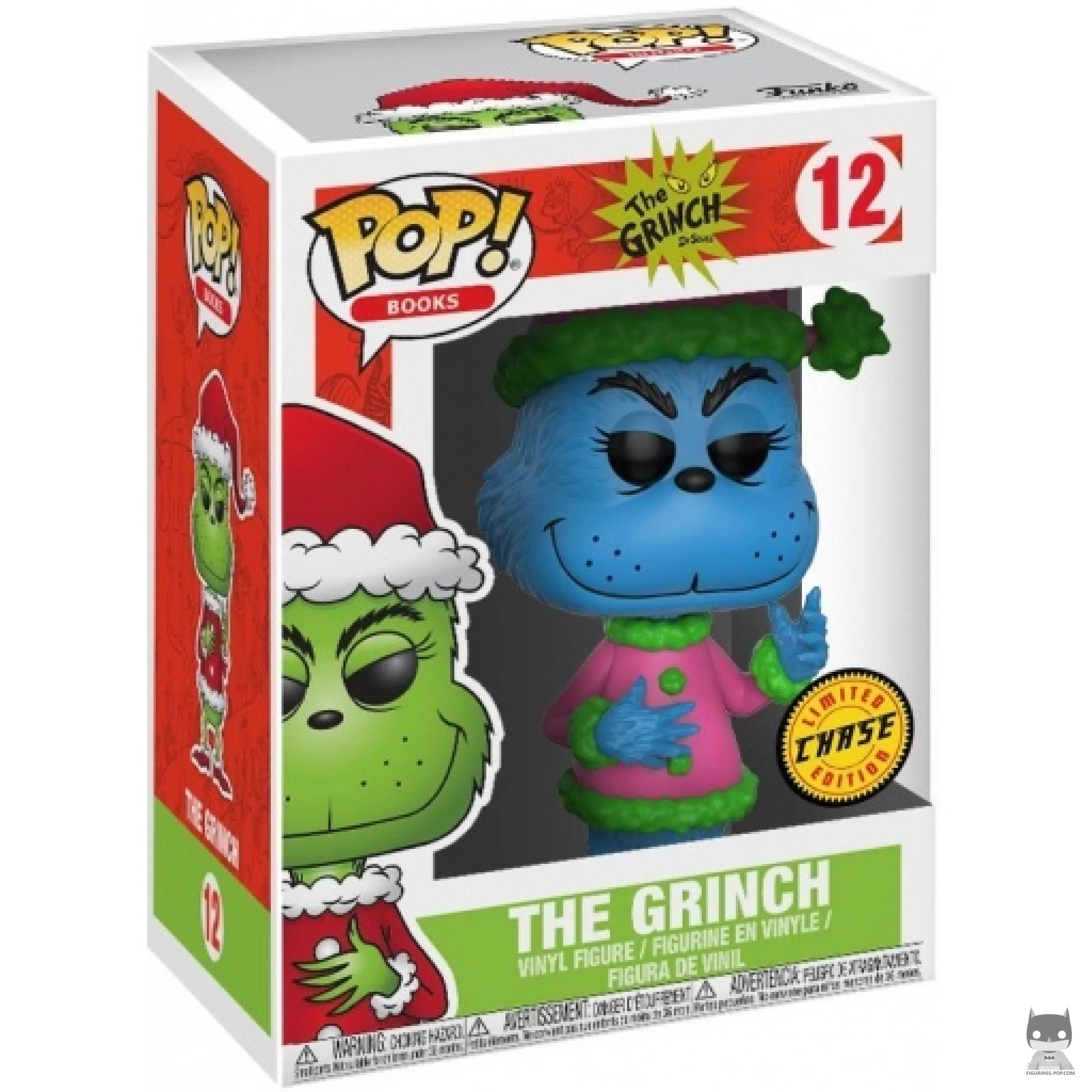 Figurine Funko POP Le Grinch en Père Noël (Chase) avec boîte