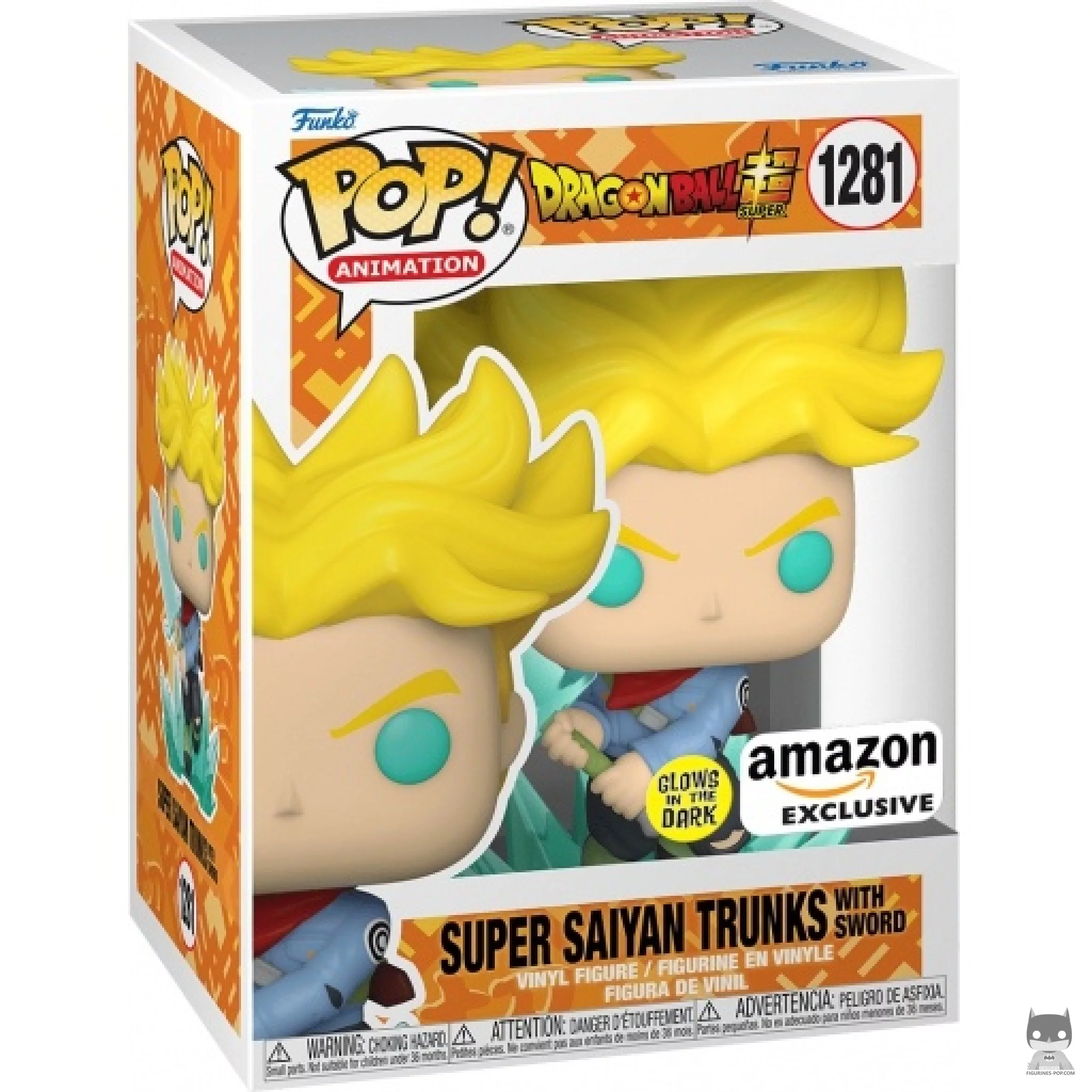 Figurine Funko POP Super Saiyan Trunks With Sword (Glow in the Dark) avec boîte