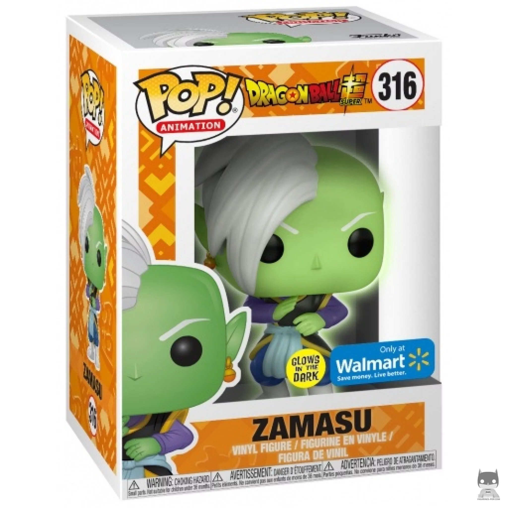 Figurine Funko POP Zamasu (Glow in the Dark) avec boîte