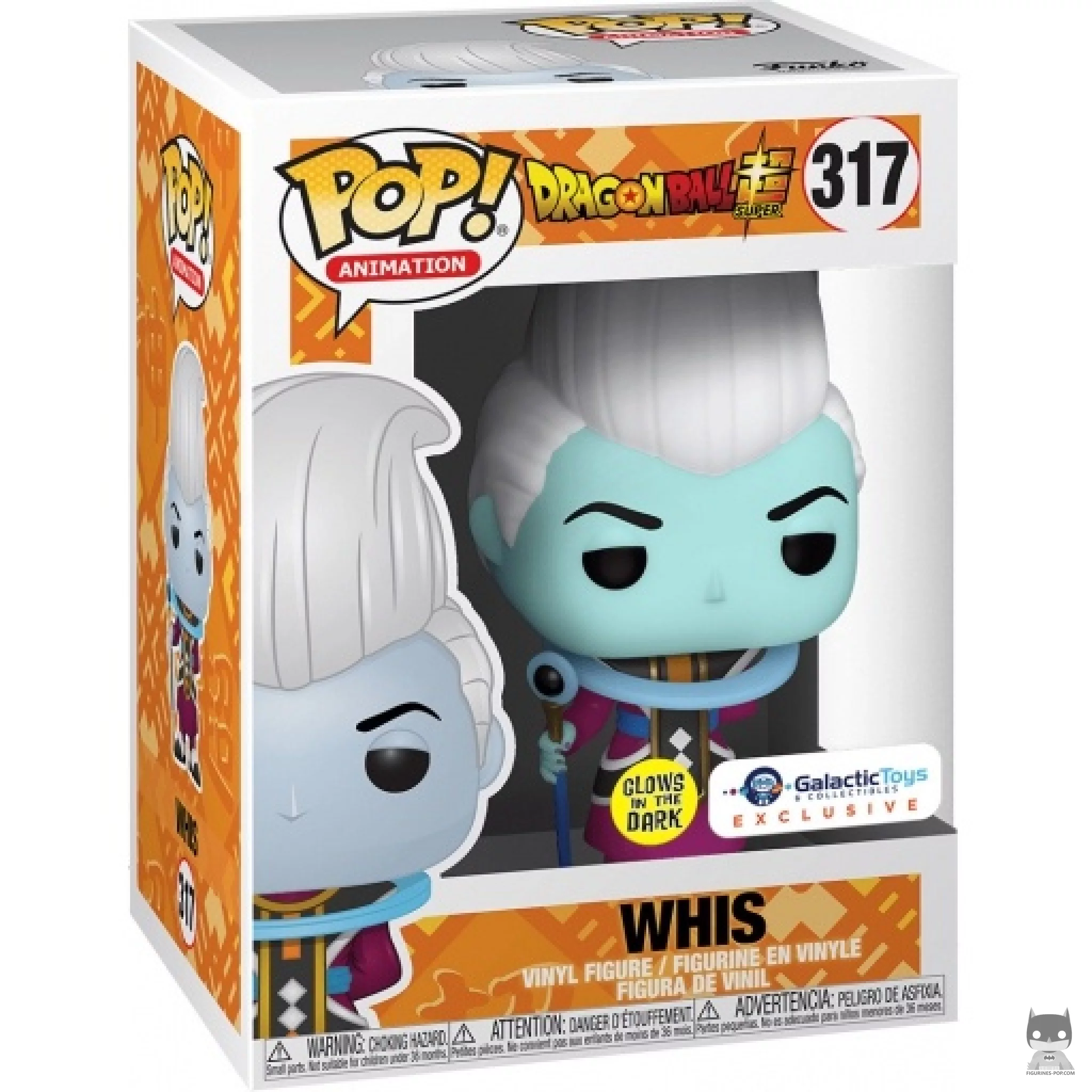 Figurine Funko POP Whis (Glow in the Dark) avec boîte
