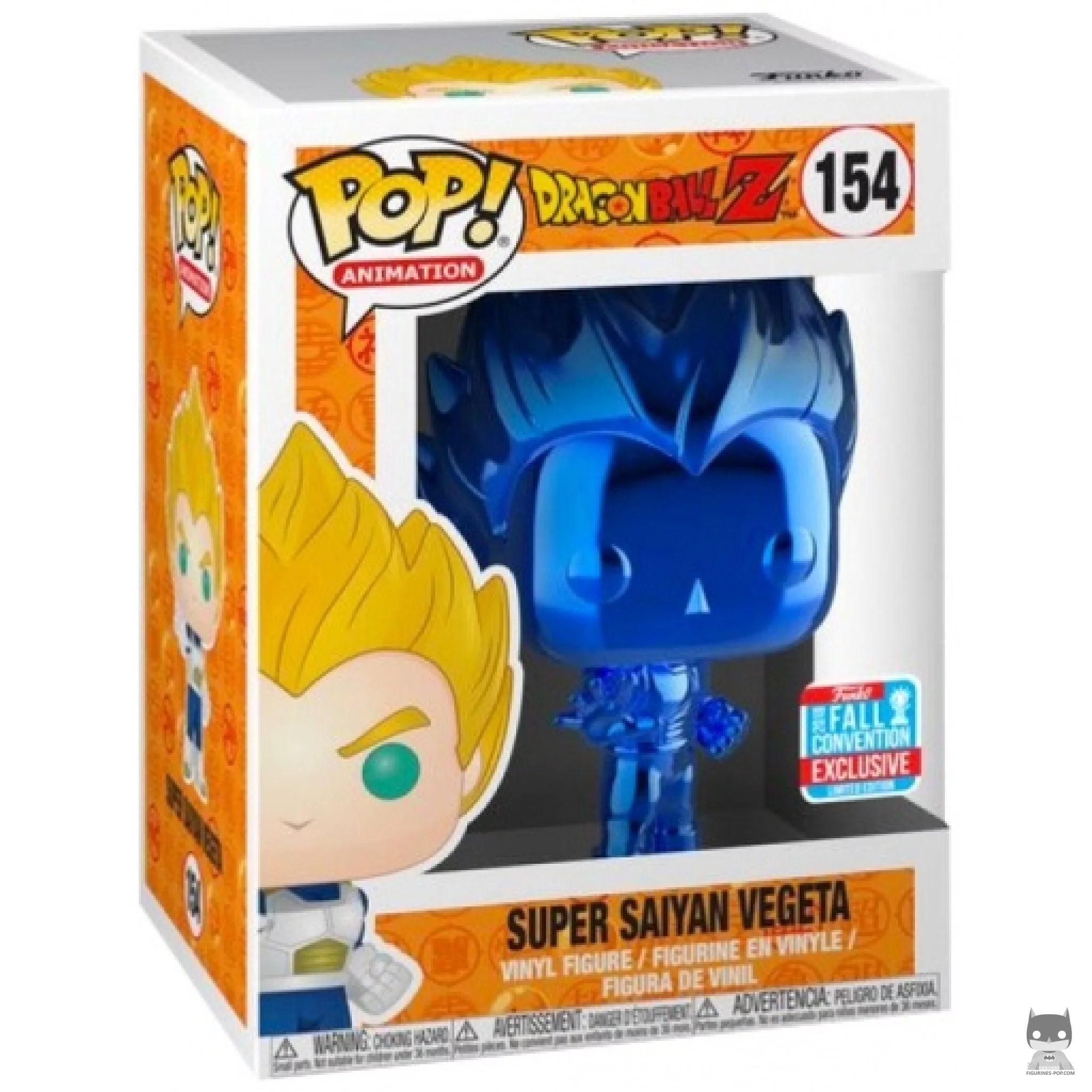 Figurine Funko POP Super Saiyan Vegeta (Chrome Bleu) avec boîte