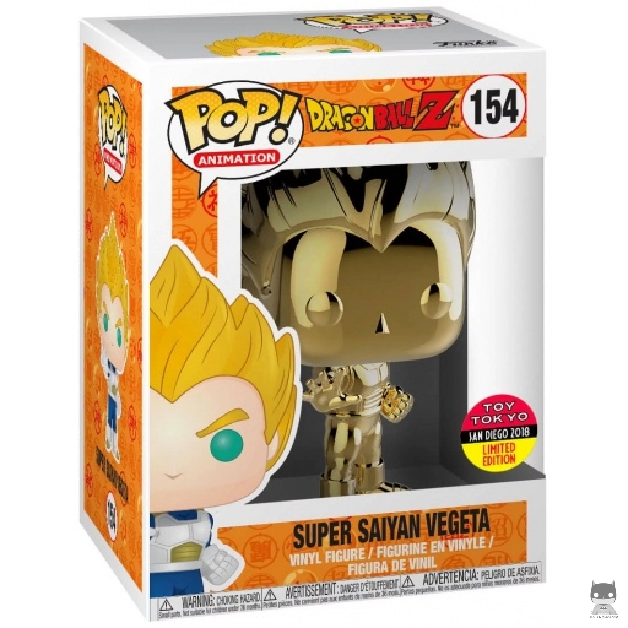 Figurine Funko POP Super Saiyan Vegeta (Doré) avec boîte