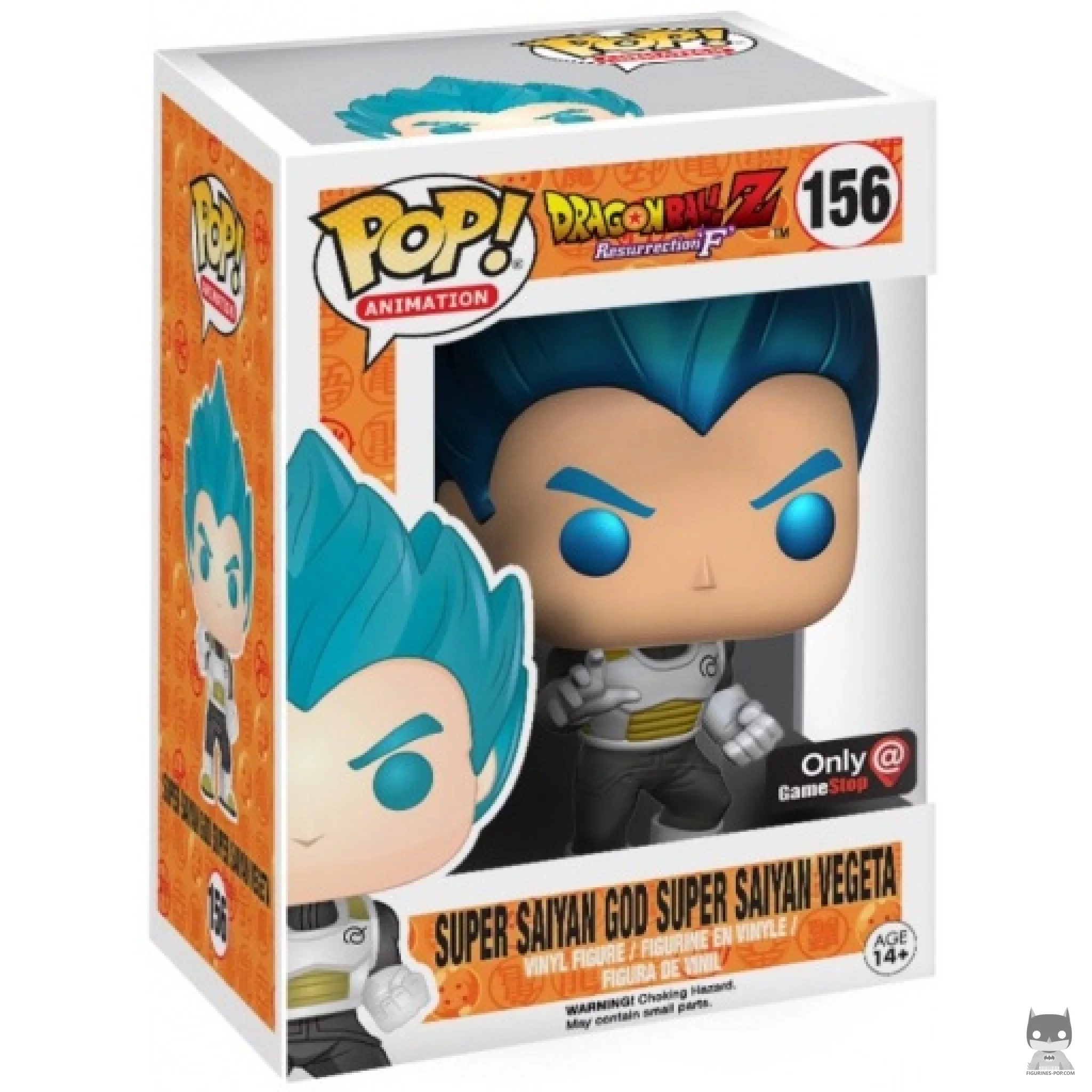 Figurine Funko POP Super Saiyan God Super Saiyan Vegeta (Metallic) avec boîte