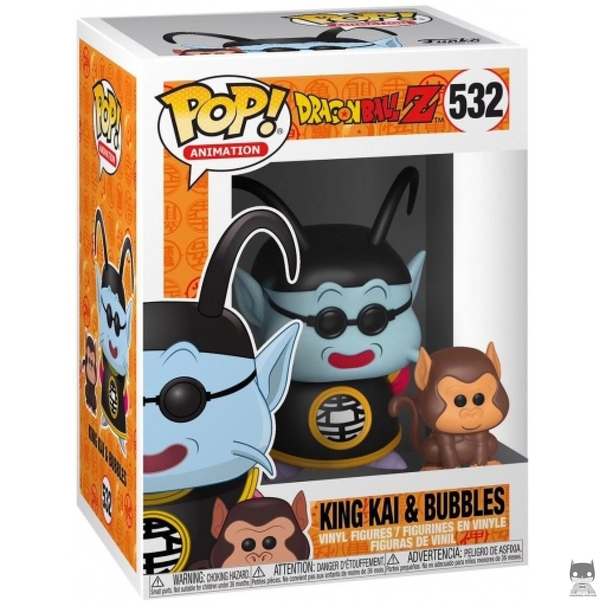 Figurine Funko POP Maître Kaio & Bubbles avec boîte