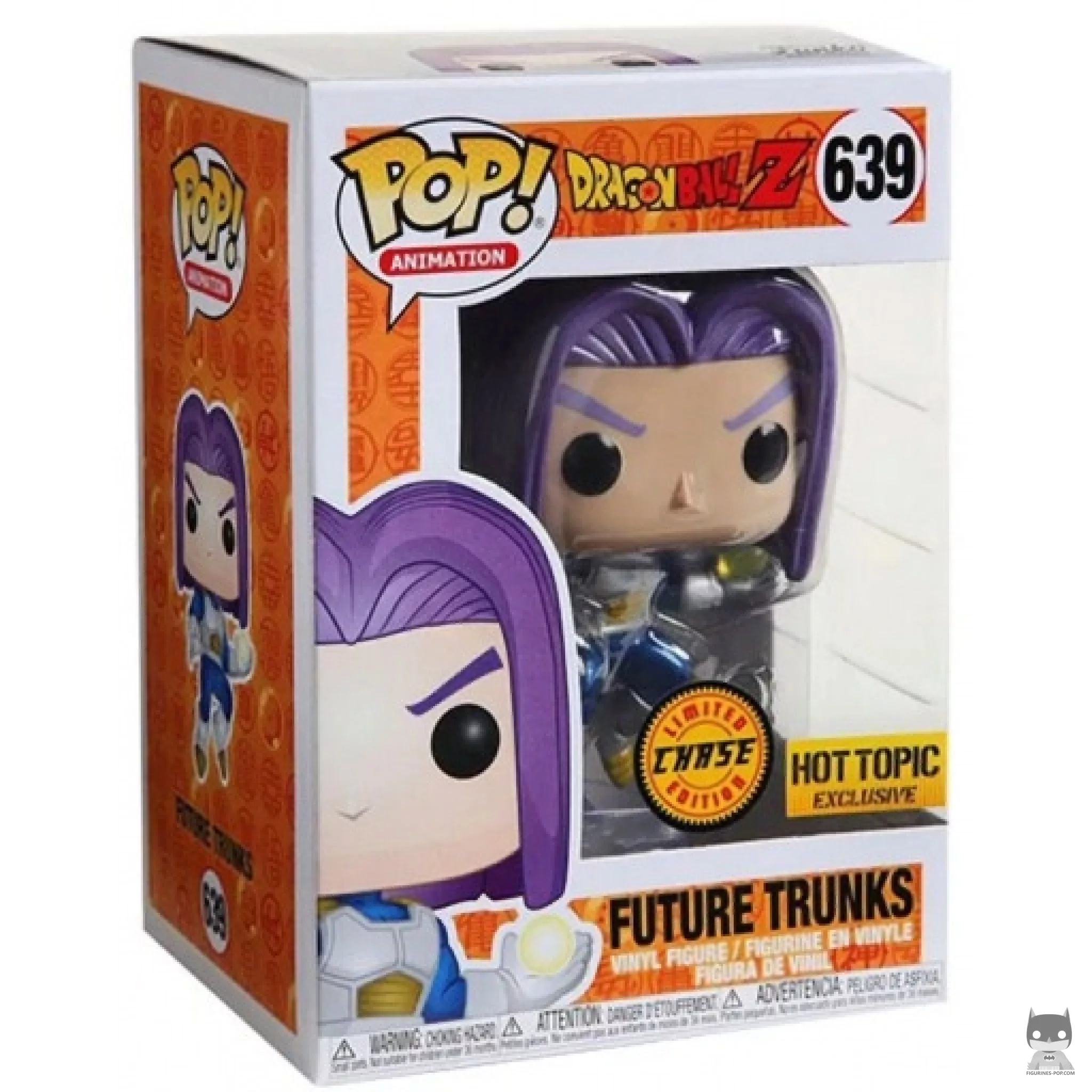 Figurine Funko POP Trunks du Futur (Chase & Metallic) avec boîte