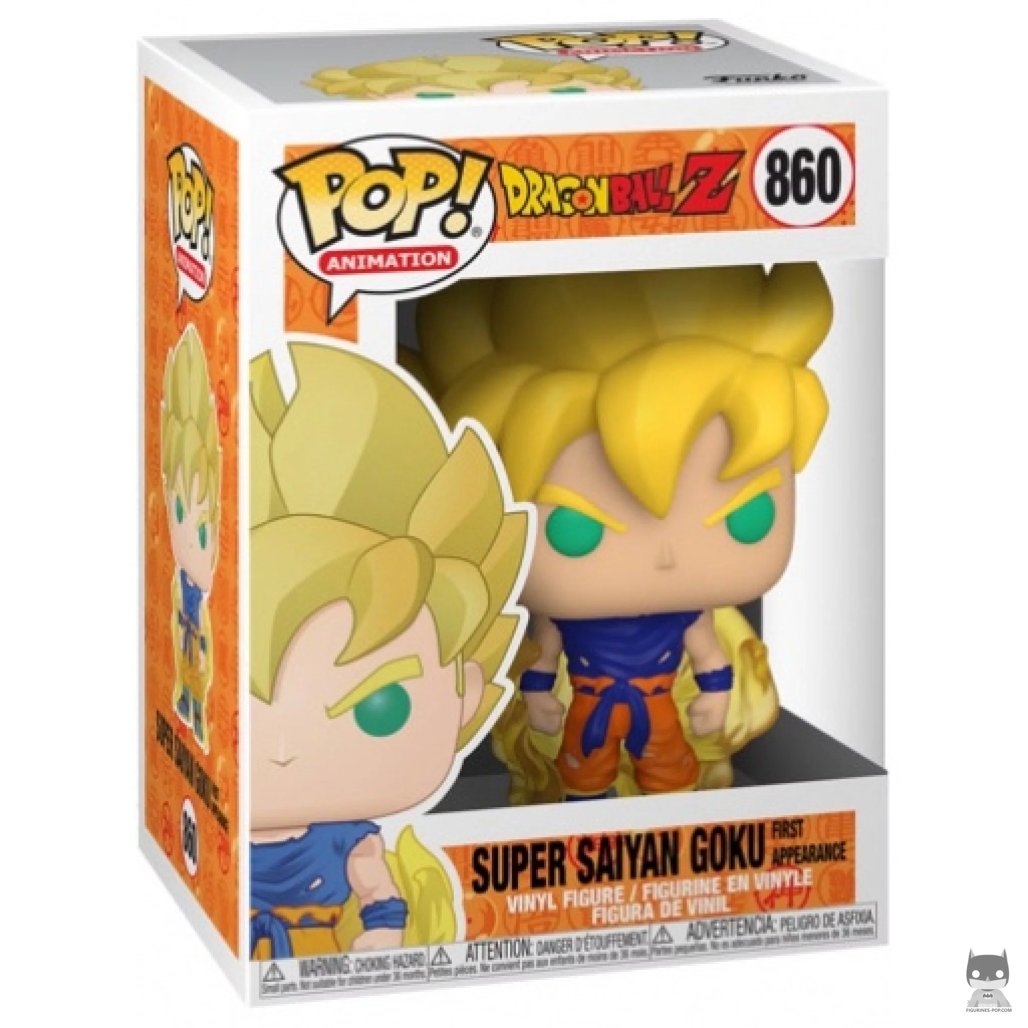Figurine Funko POP Super Saiyan Goku First Appearance avec boîte