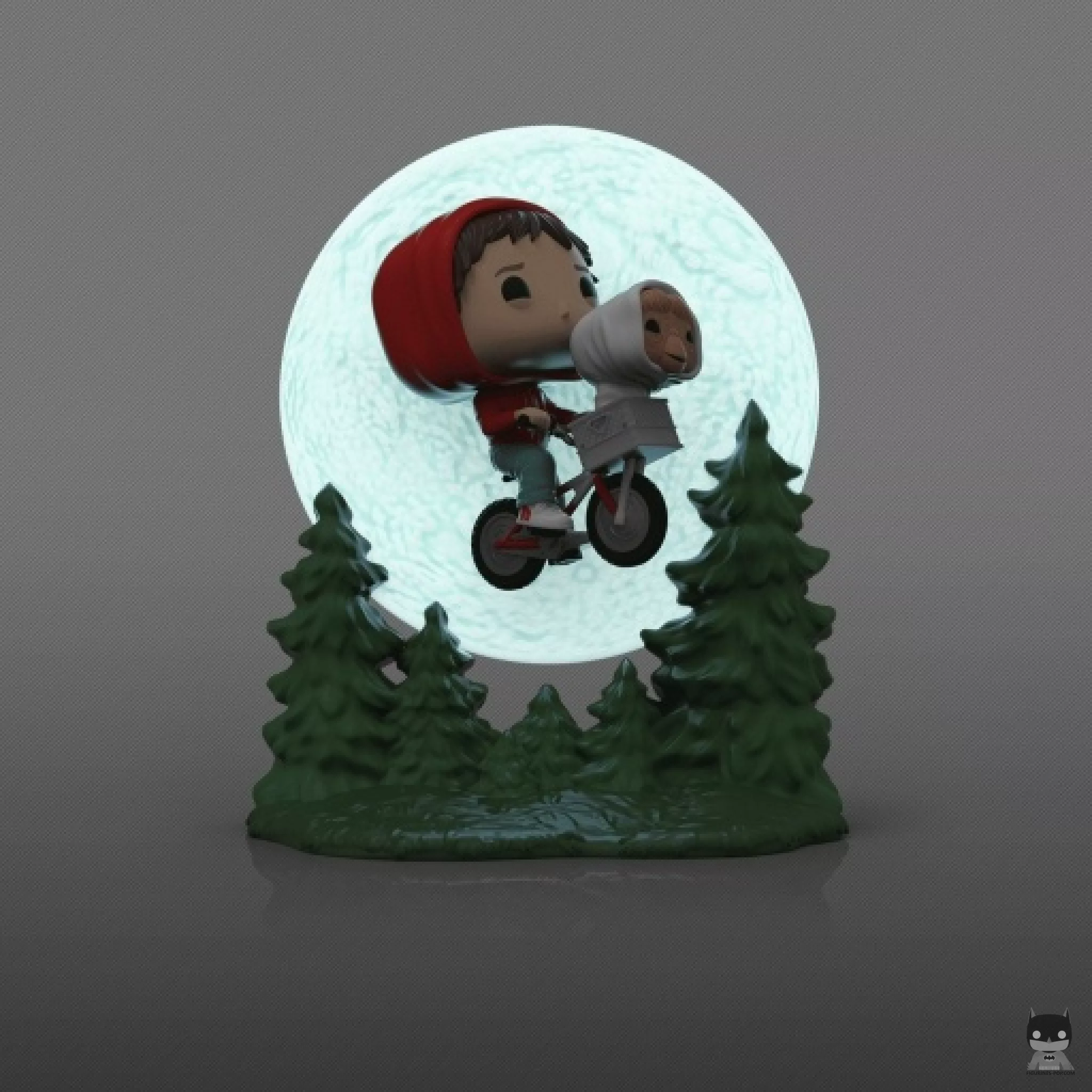 Figurine Funko POP Elliot & E.T. Vol à Vélo (Glow in the Dark) (E.T. l'extra-terrestre)
