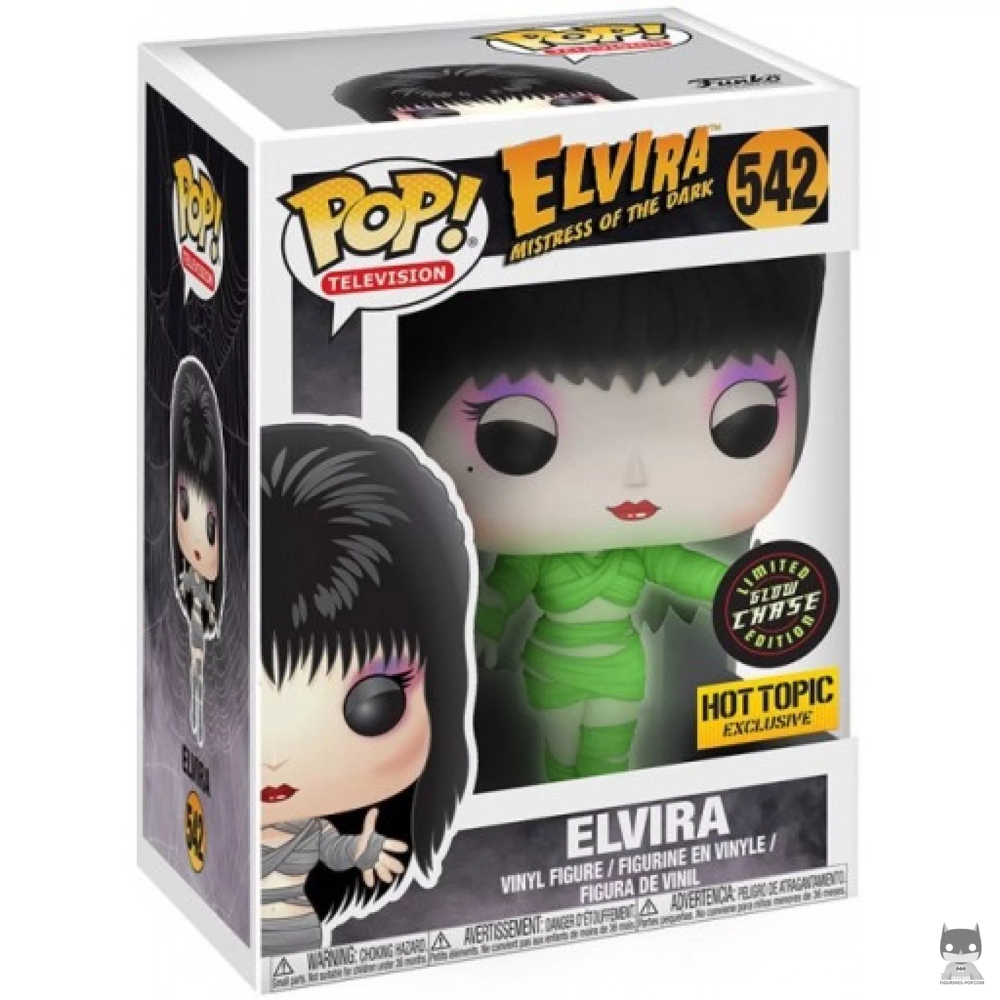 Figurine Funko POP Elvira Maîtresse des Ténèbres en momie (Chase) avec boîte