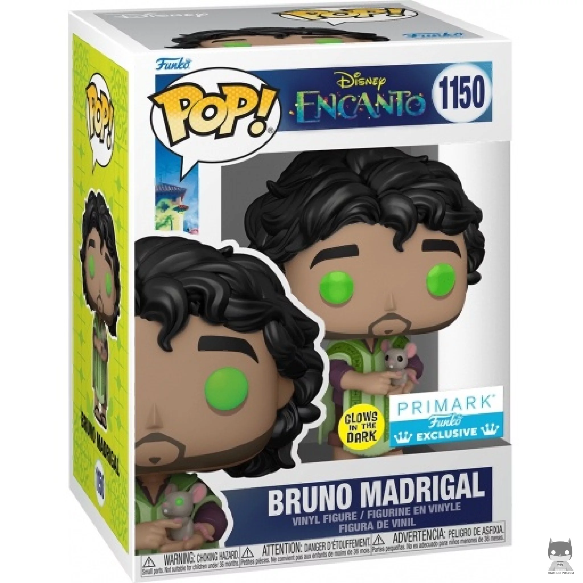 Figurine Funko POP Bruno Madrigal (Glow in the Dark) avec boîte