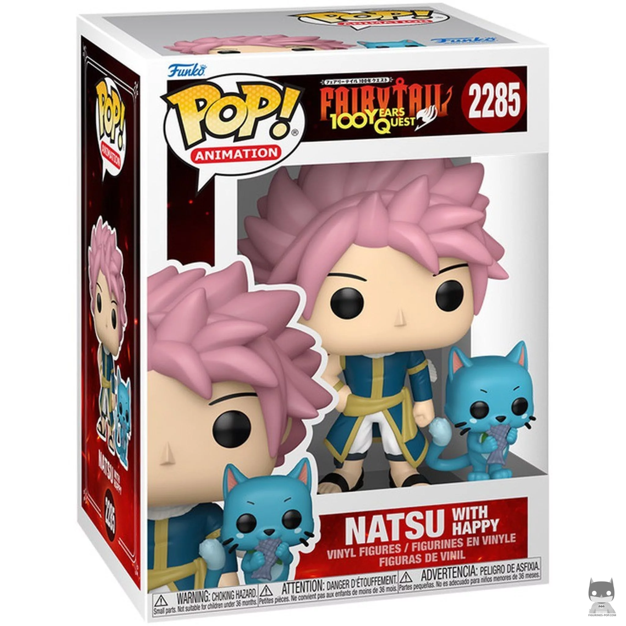 Figurine Funko POP Natsu avec Happy avec boîte