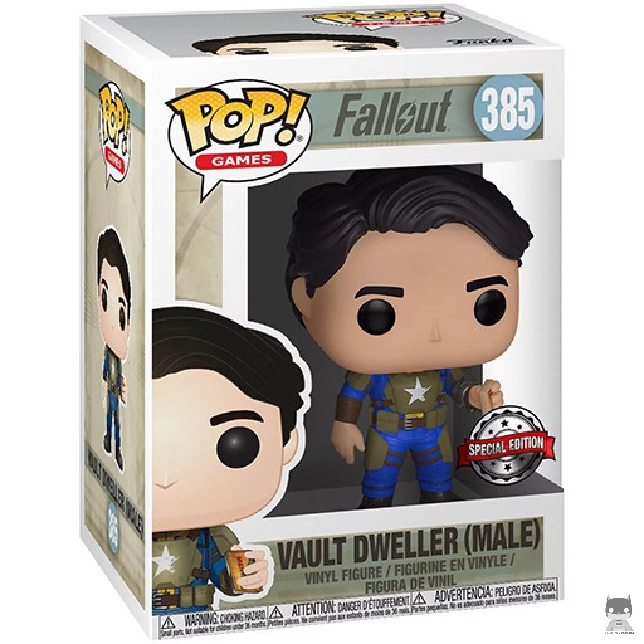 Figurine Funko POP Vault Dweller (Homme) (avec la boîte de Mentats) avec boîte
