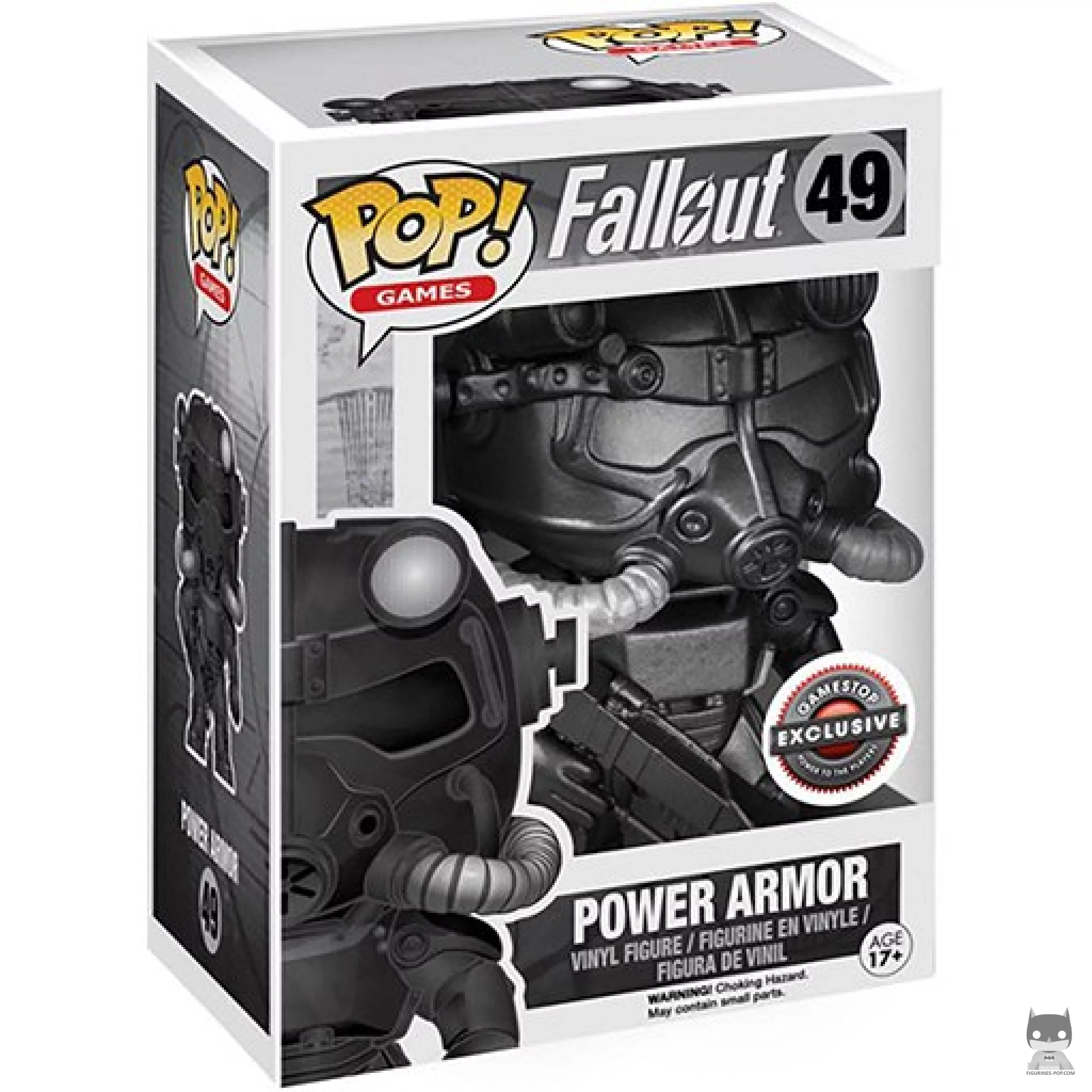 Figurine Funko POP Power Armor (Noir & Blanc) avec boîte