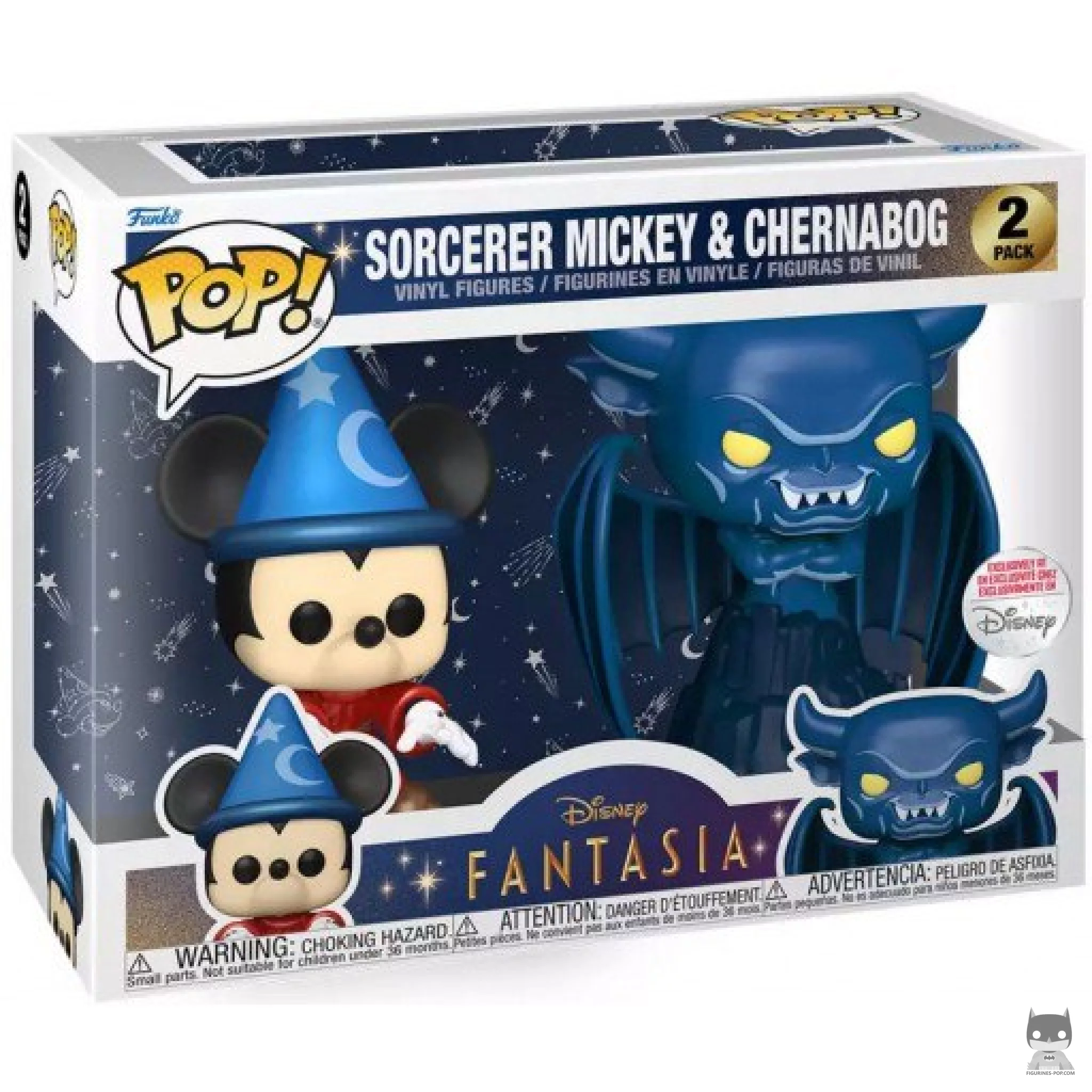 Figurine Funko POP Mickey Sorcier & Chernabog avec boîte