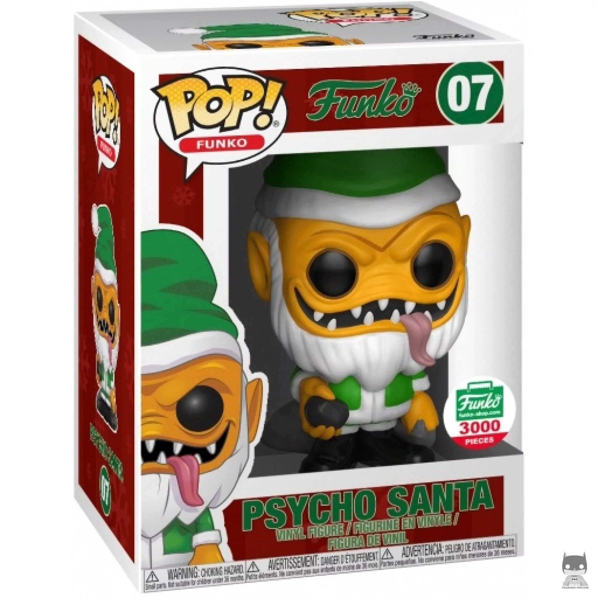Figurine Funko POP Psycho Santa (Orange) avec boîte