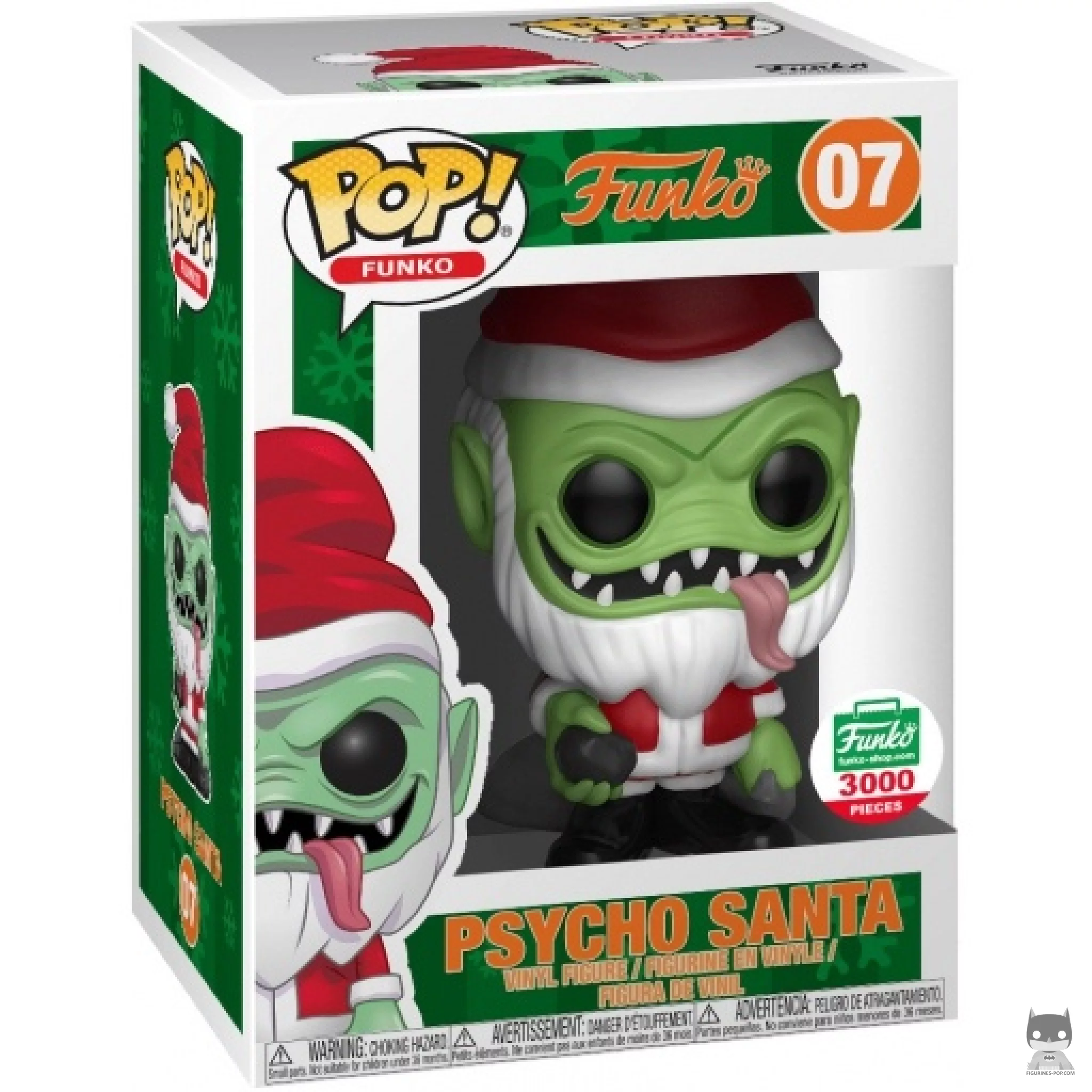 Figurine Funko POP Psycho Santa (Vert) avec boîte