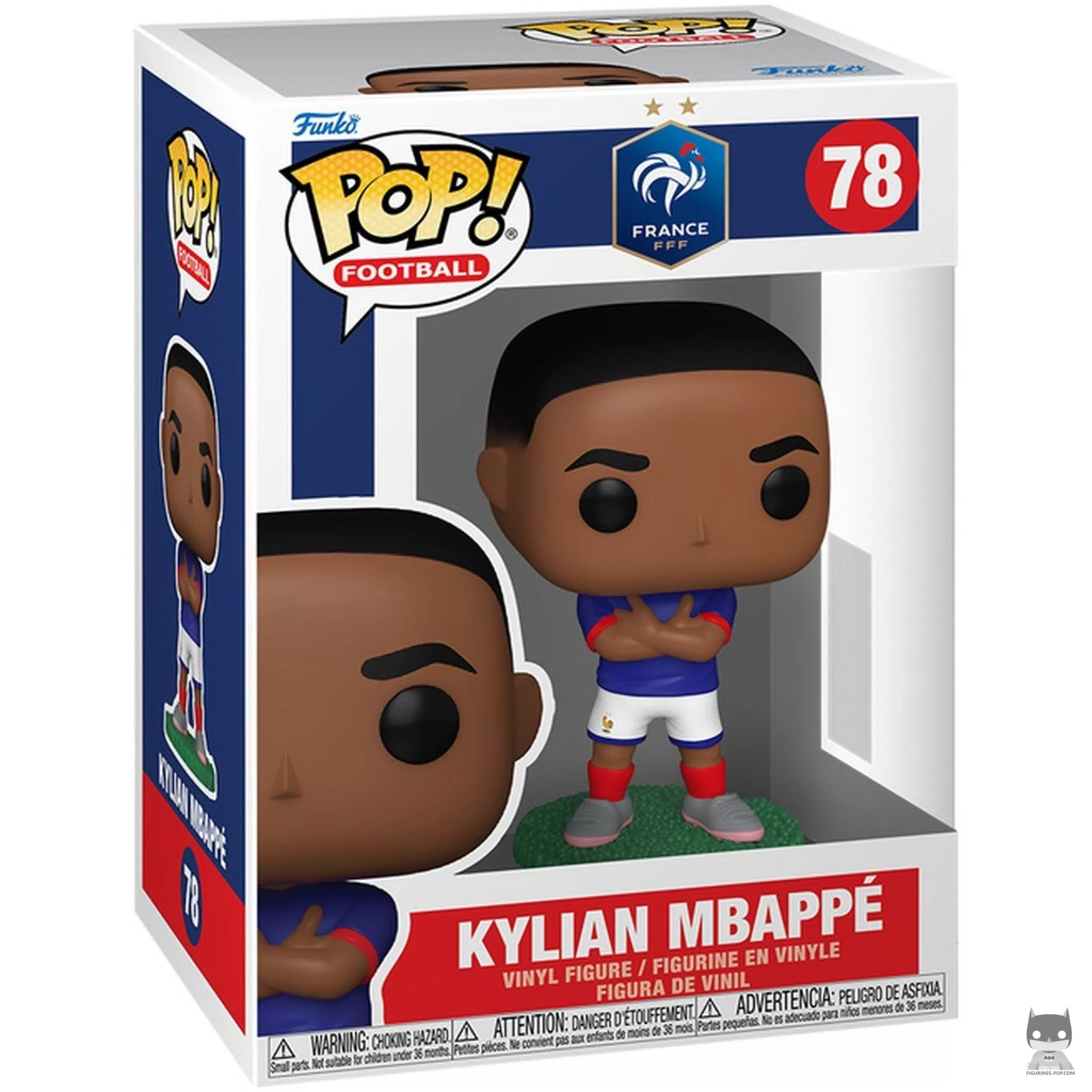 Figurine Funko POP Kylian Mbappé (Équipe de France) avec boîte