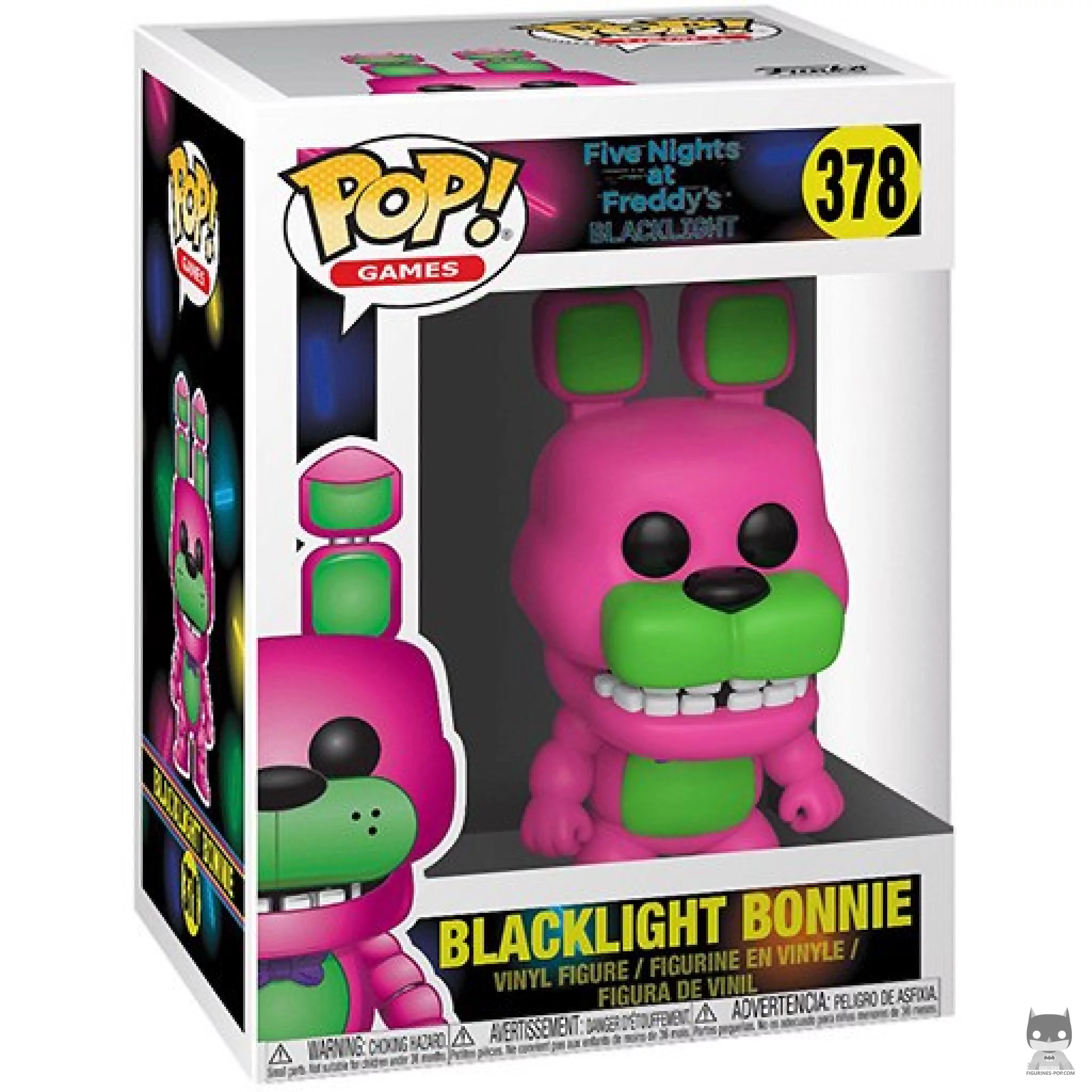 Figurine Funko POP Bonnie the Rabbit (Blacklight) avec boîte