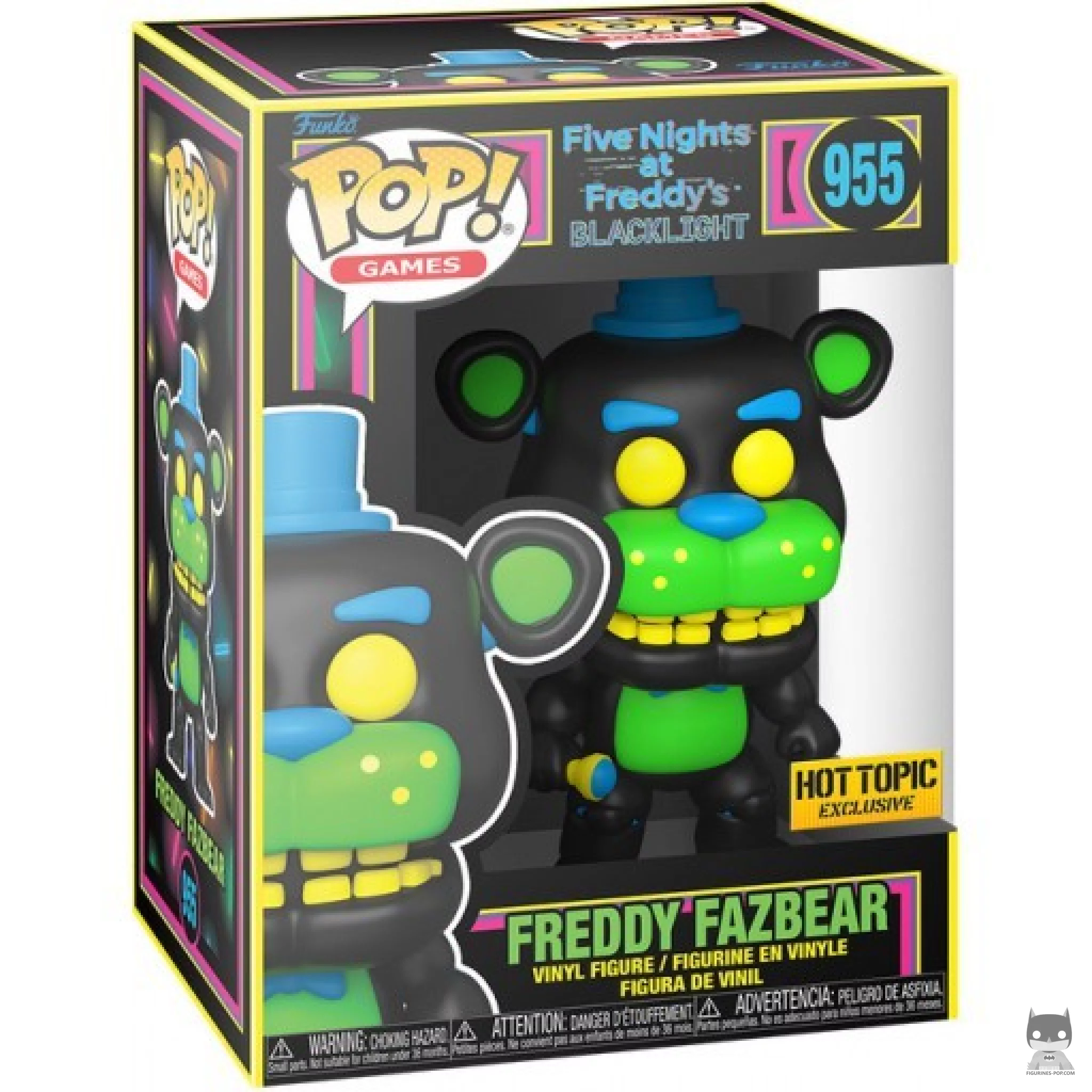 Figurine Funko POP Freddy Fazbear (Blacklight) avec boîte