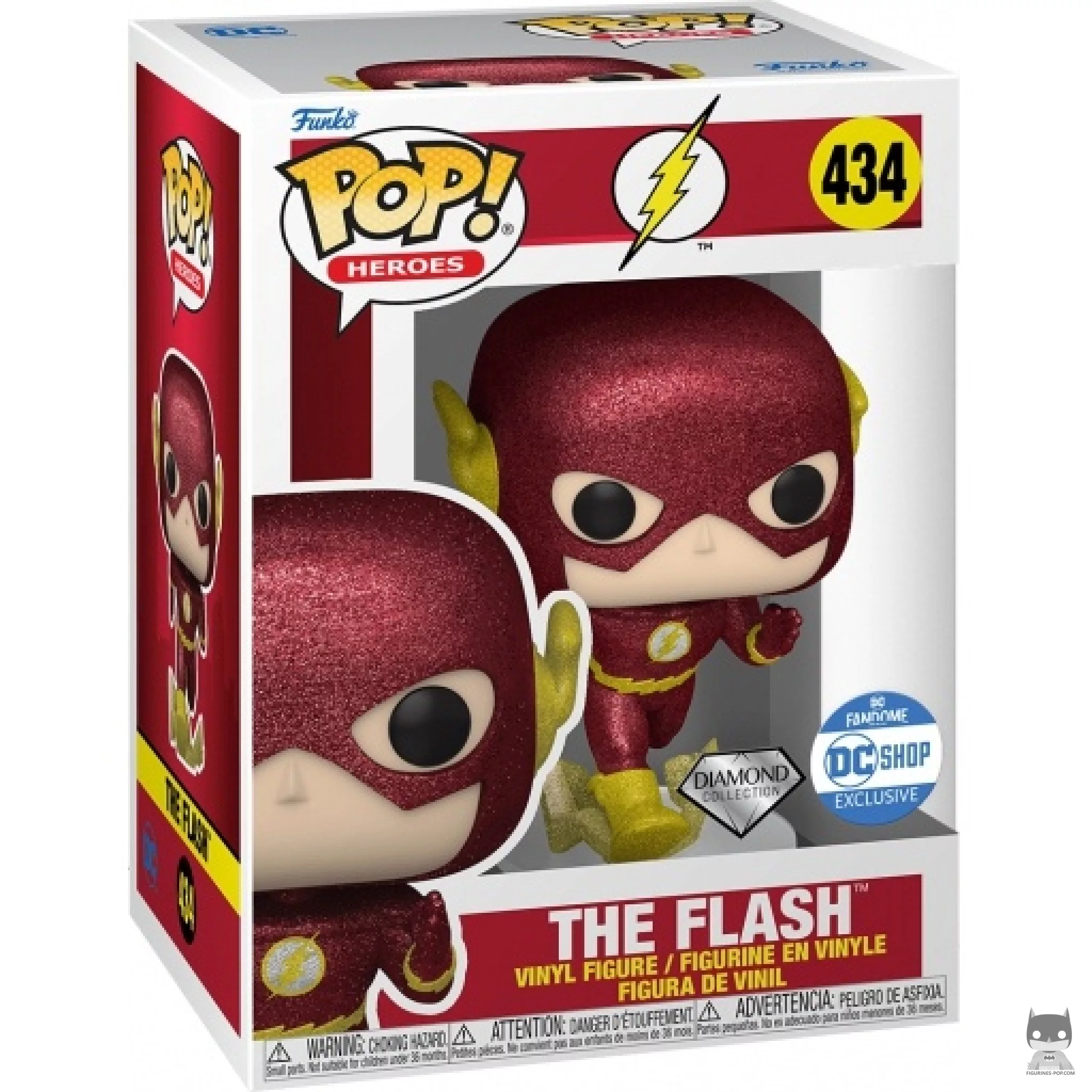 Figurine Funko POP Flash (Diamond Glitter) avec boîte
