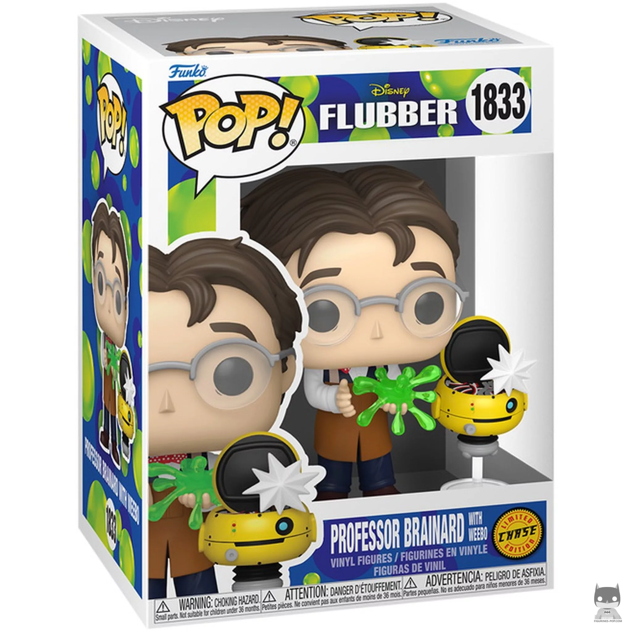Figurine Funko POP Professeur Philip Brainard avec Weebo (Chase) avec boîte