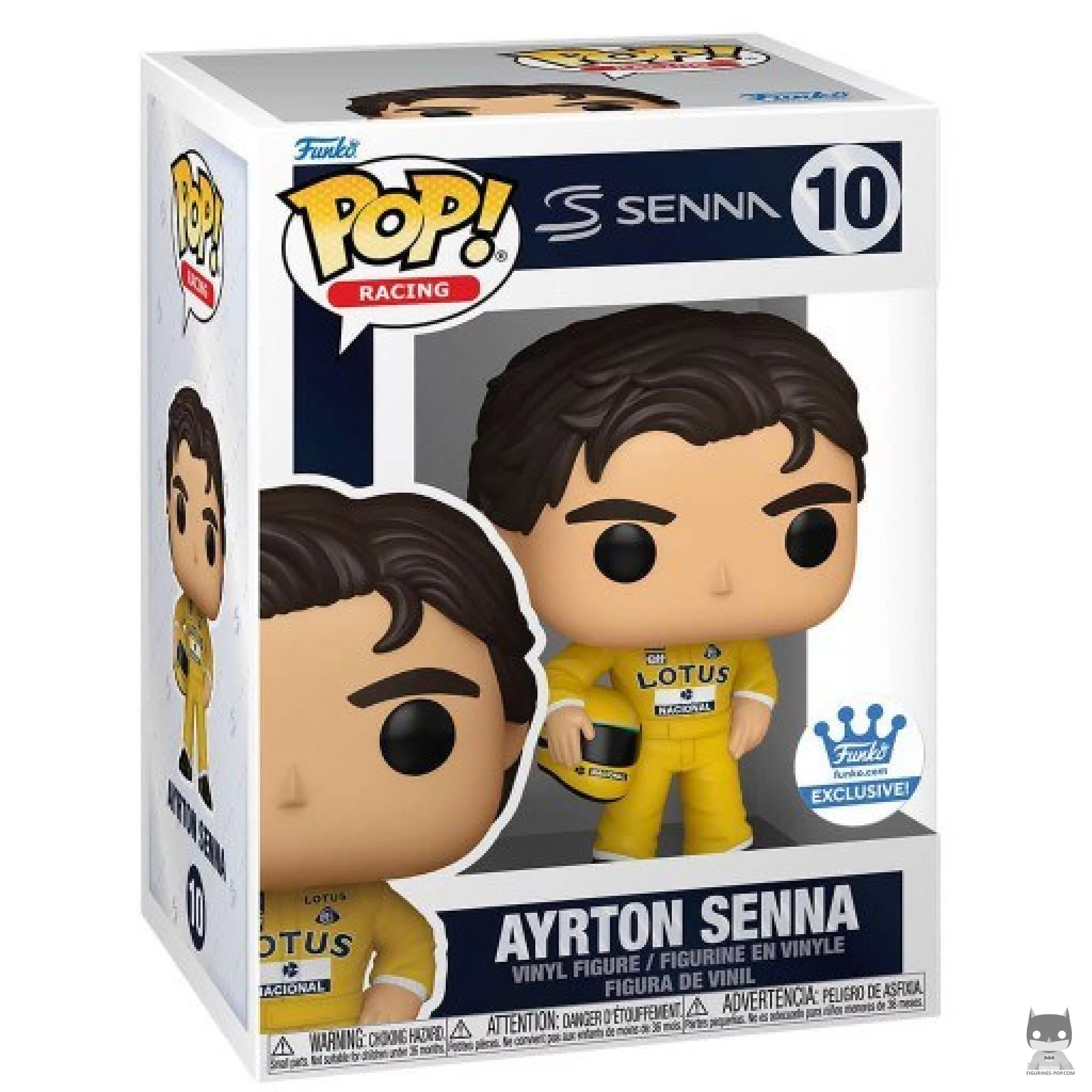Figurine Funko POP Ayrton Senna (Lotus Racing Suit) avec boîte