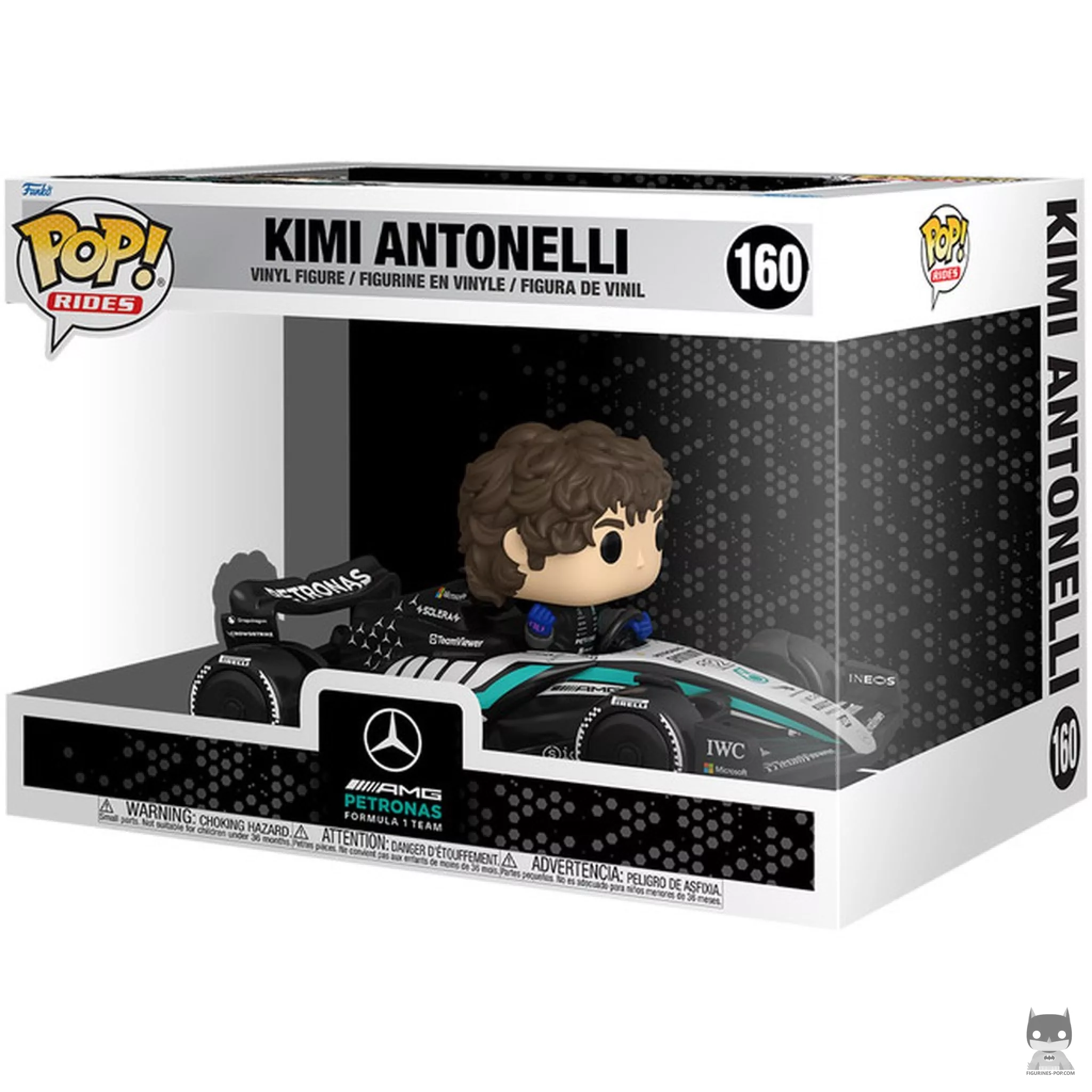 Figurine Funko POP Kimi Antonelli avec Mercedes-AMG F1 avec boîte