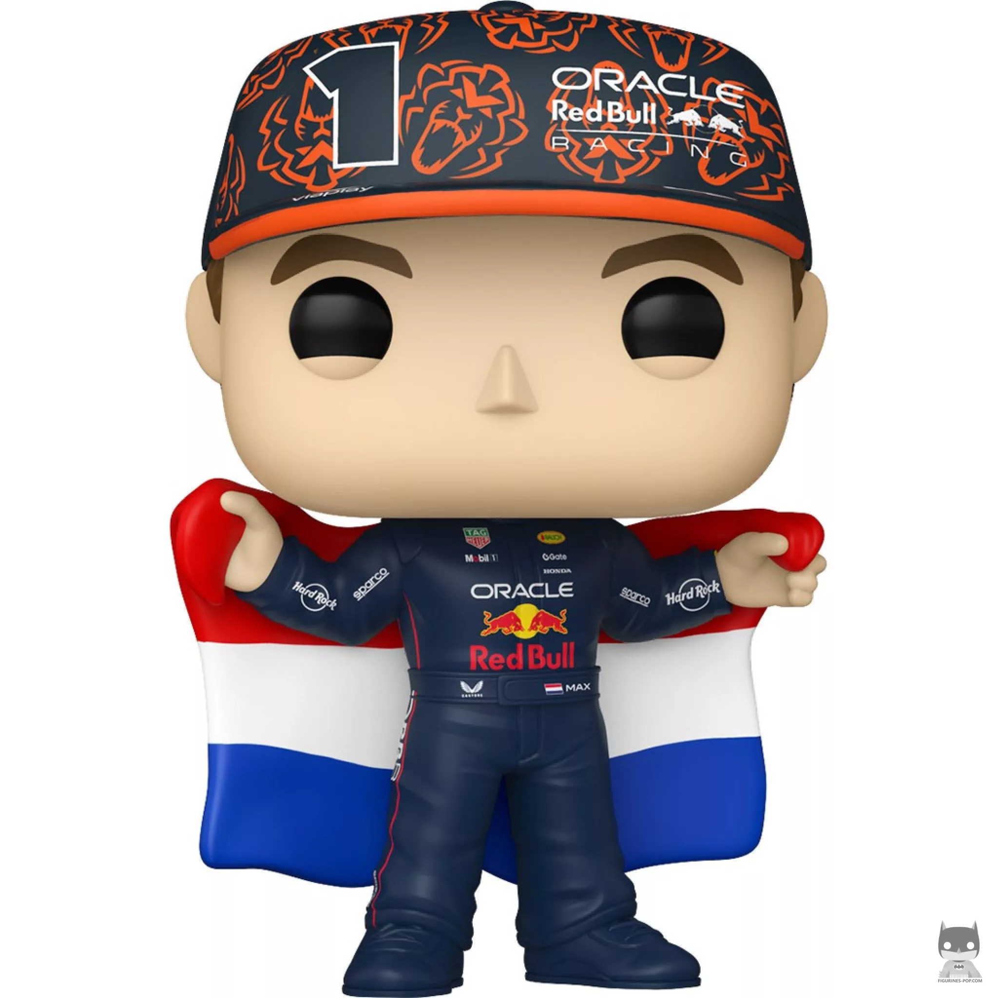 Figurine Funko POP Max Verstappen avec le drapeau néerlandais (Formula 1)