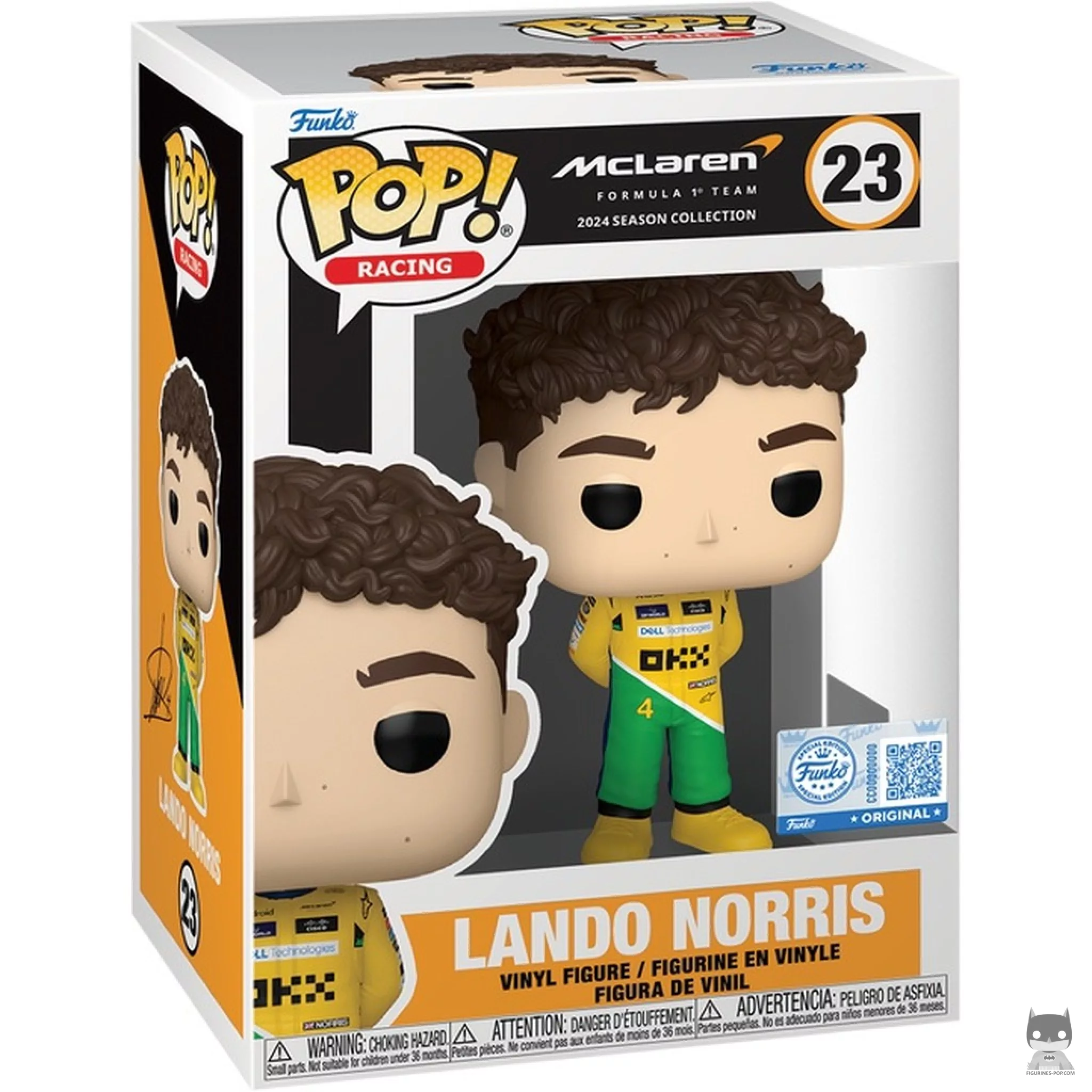 Figurine Funko POP Lando Norris (McLaren) avec boîte