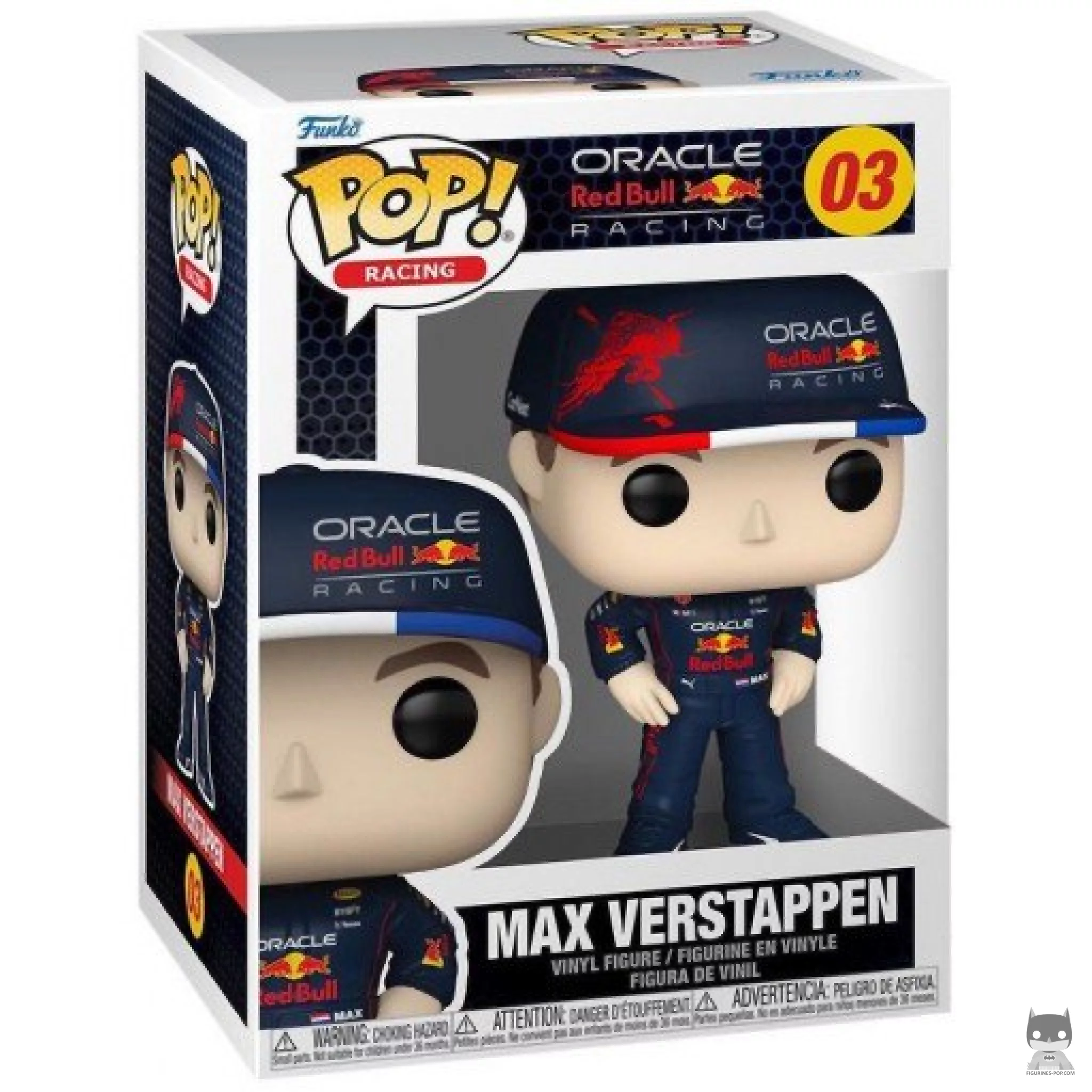 Figurine Funko POP Max Verstappen (Oracle Red Bull Racing) avec boîte
