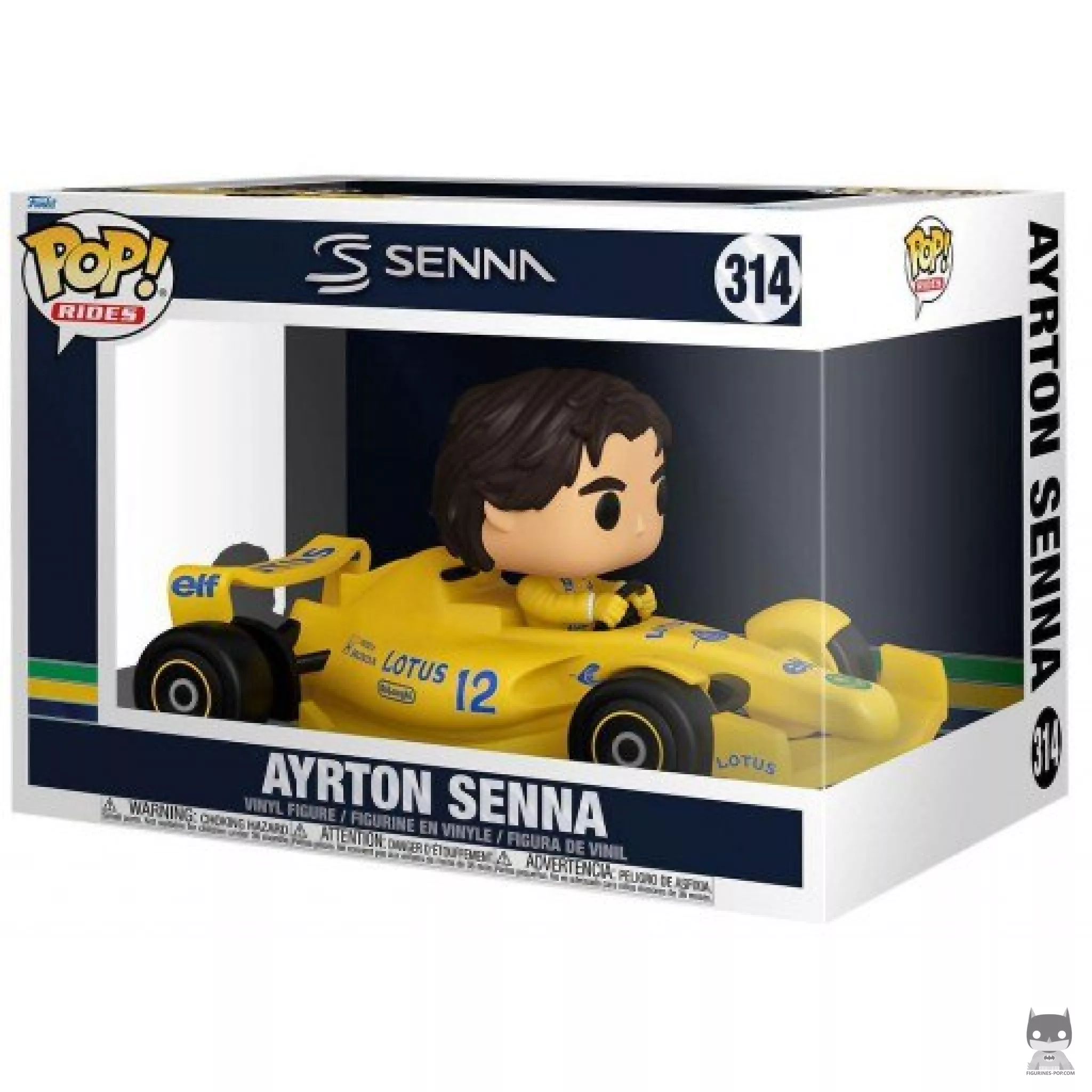 Figurine Funko POP Ayrton Senna (Lotus 99T) avec boîte