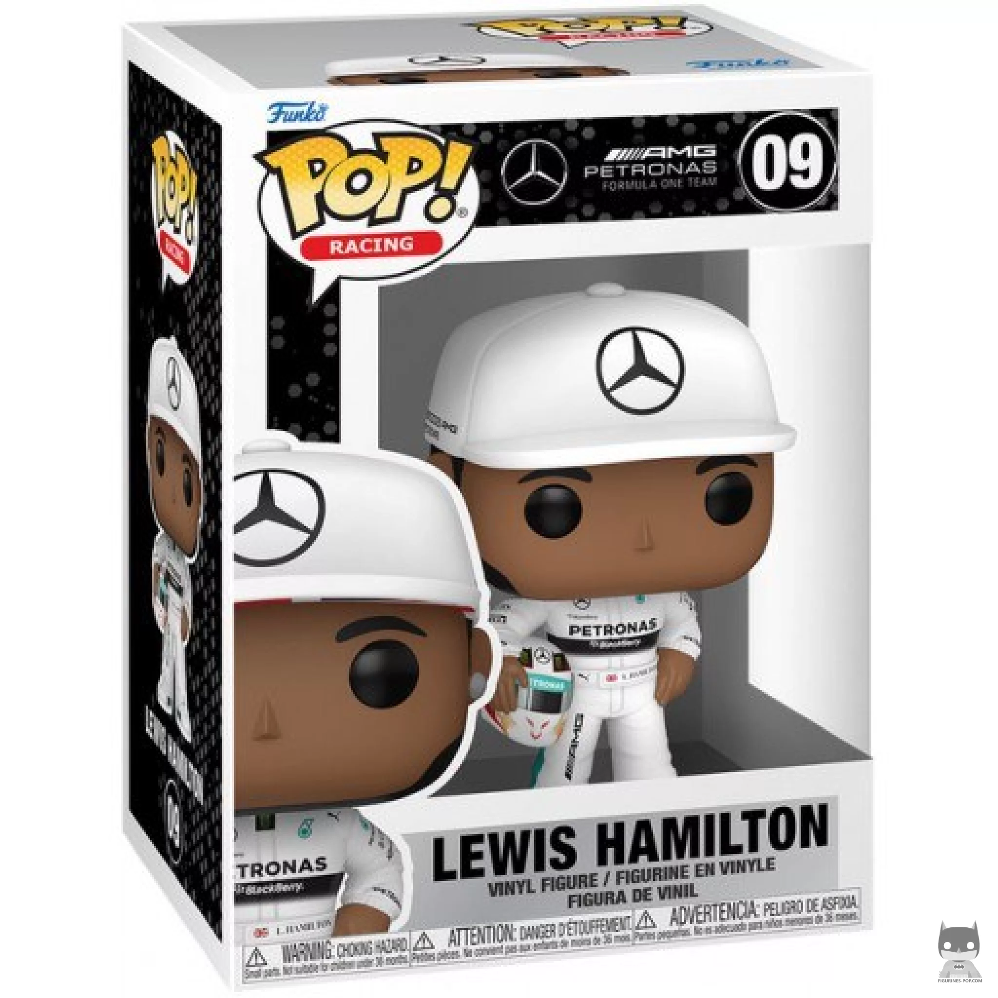Figurine Funko POP Lewis Hamilton avec Casque (Mercedes-AMG Petronas) avec boîte