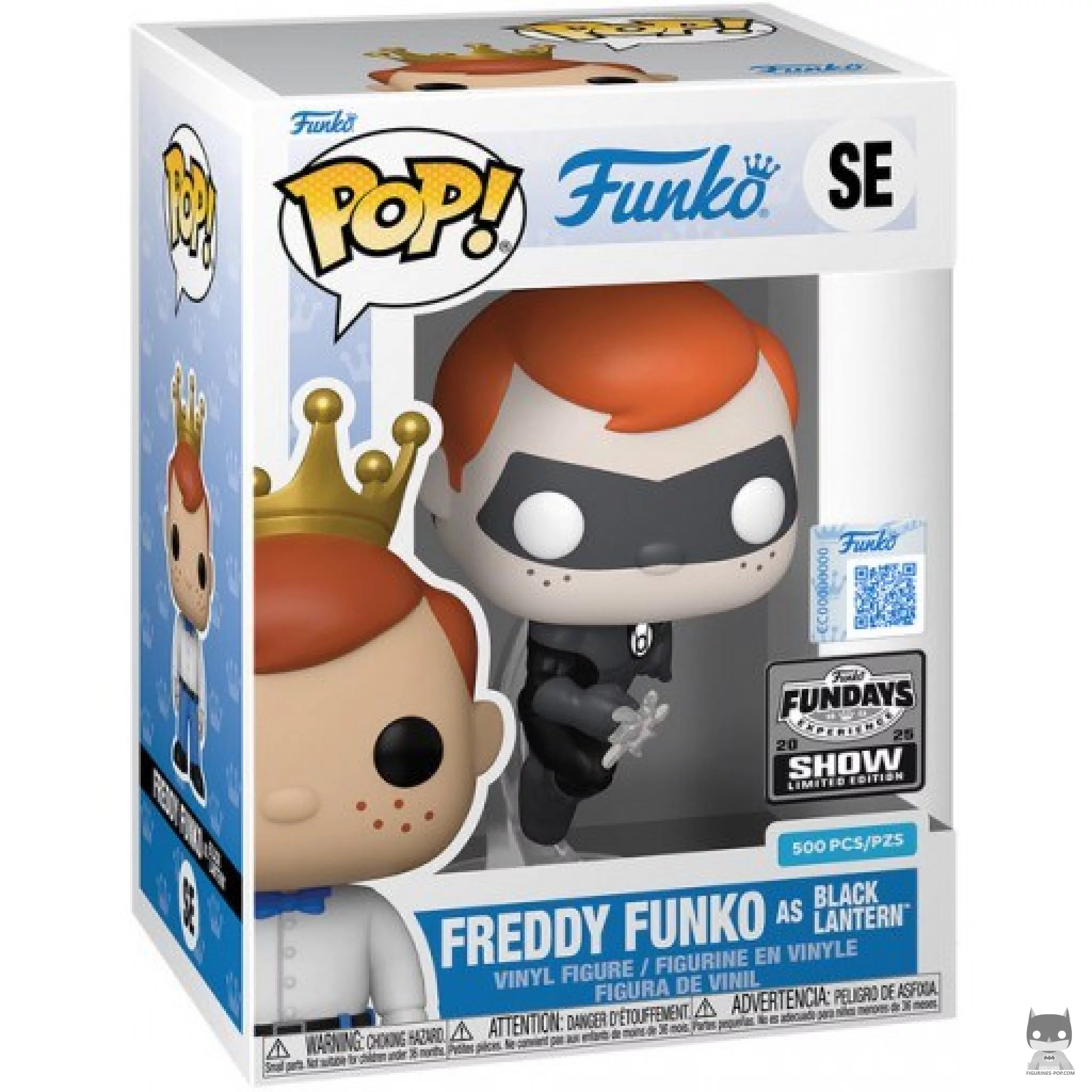 Figurine Funko POP Freddy Funko en Black Lantern avec boîte