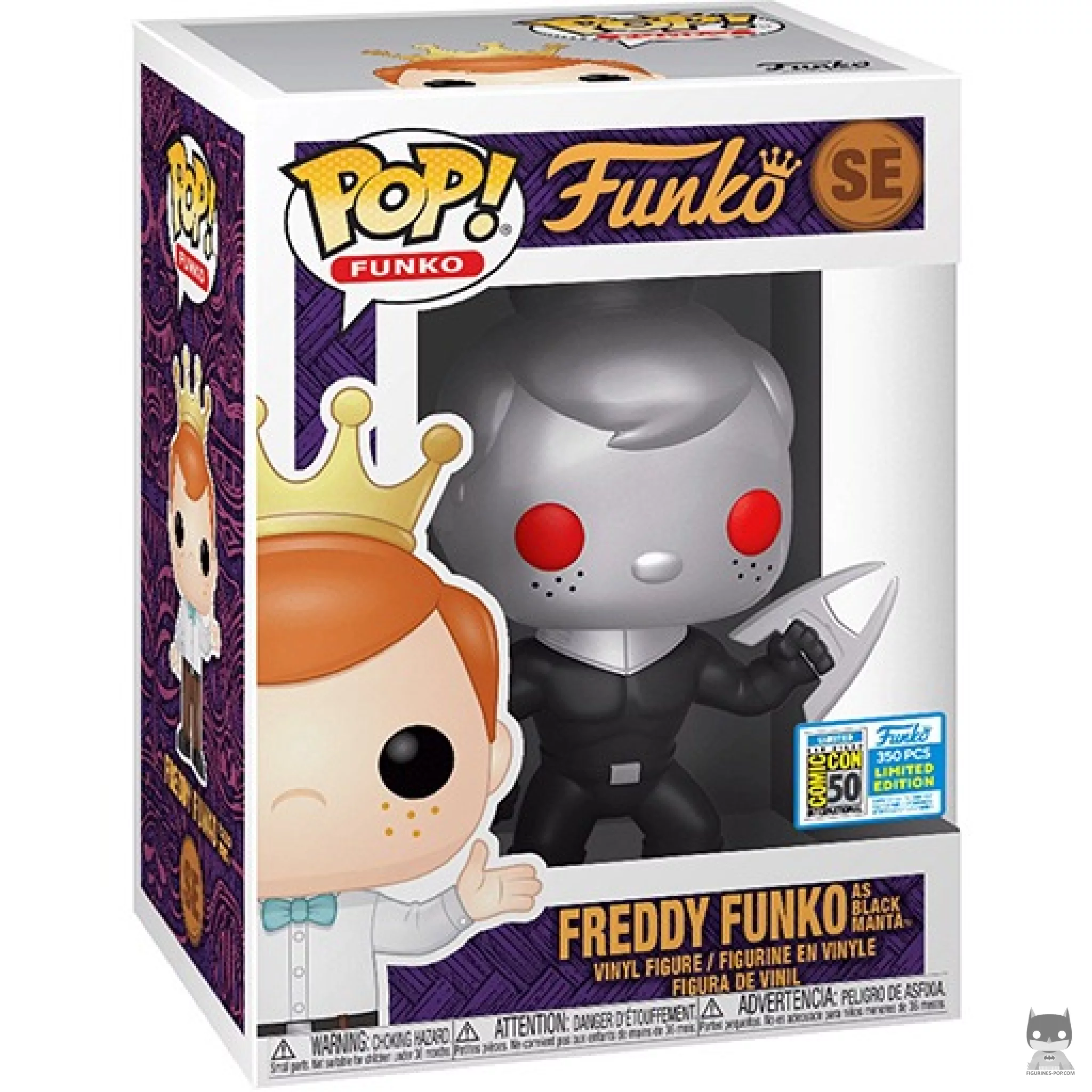 Figurine Funko POP Freddy Funko en Black Manta avec boîte